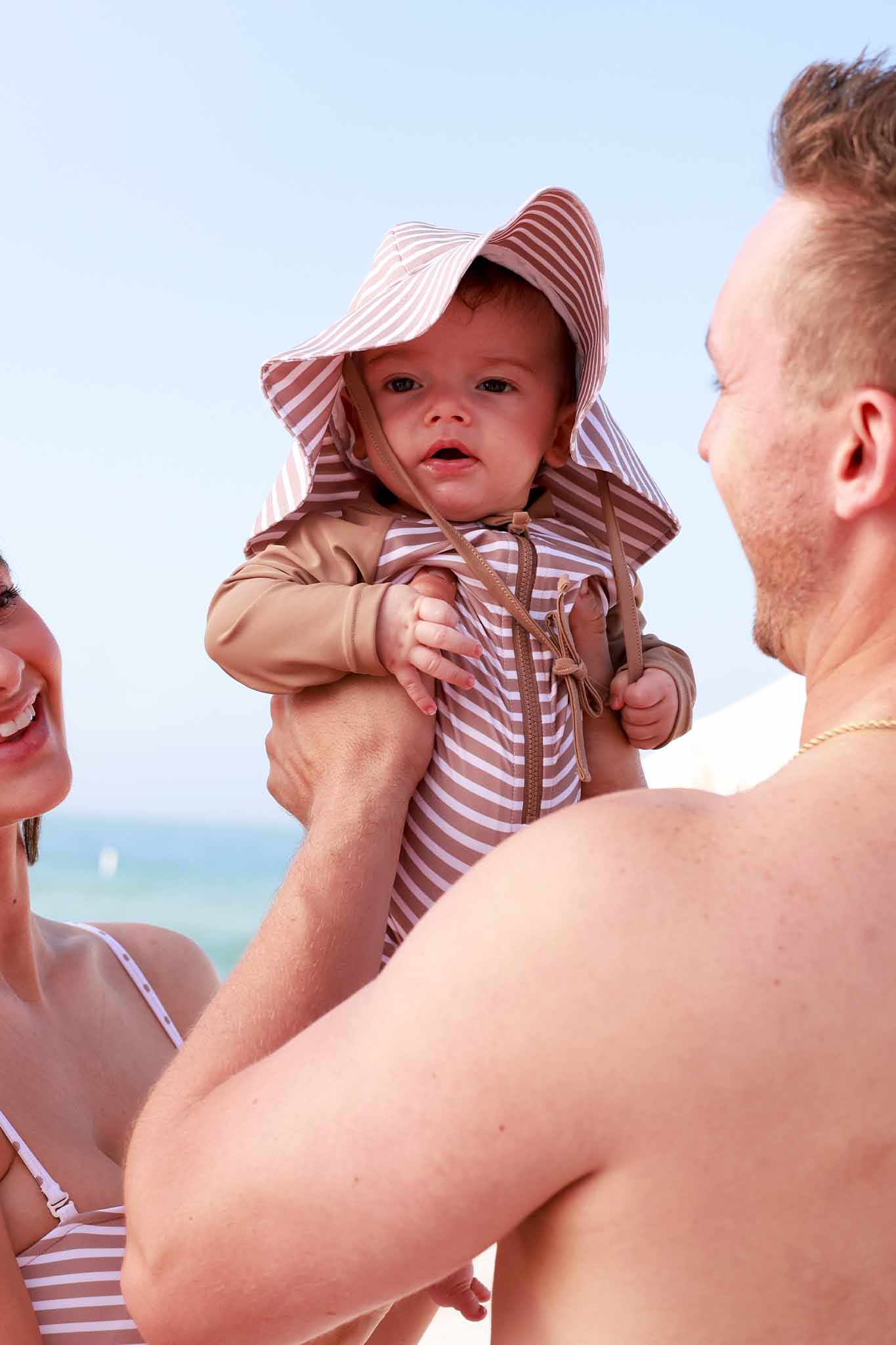 Printed Sun Hat | Sandy Stripes