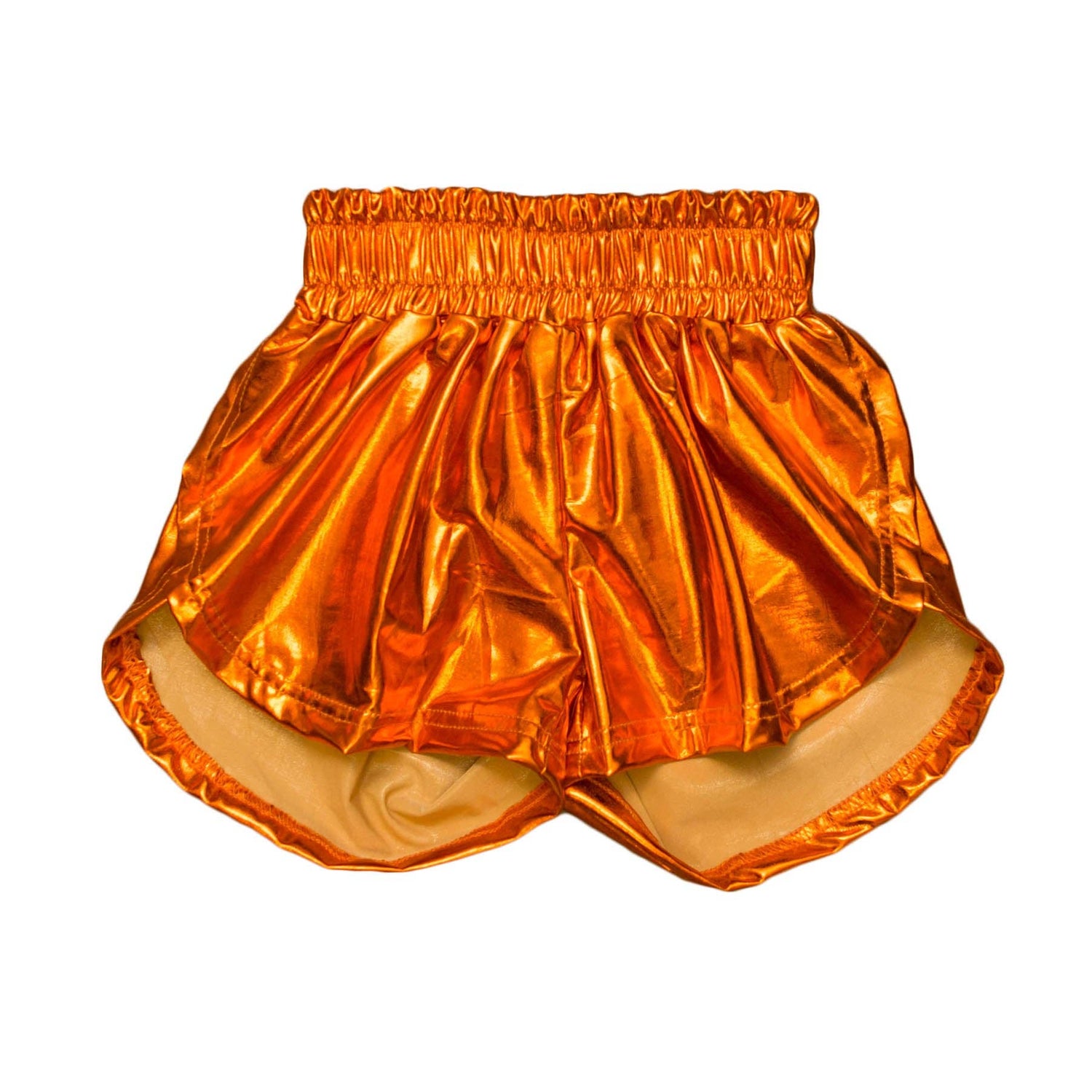 Orange Metallic Kid Shorts WS