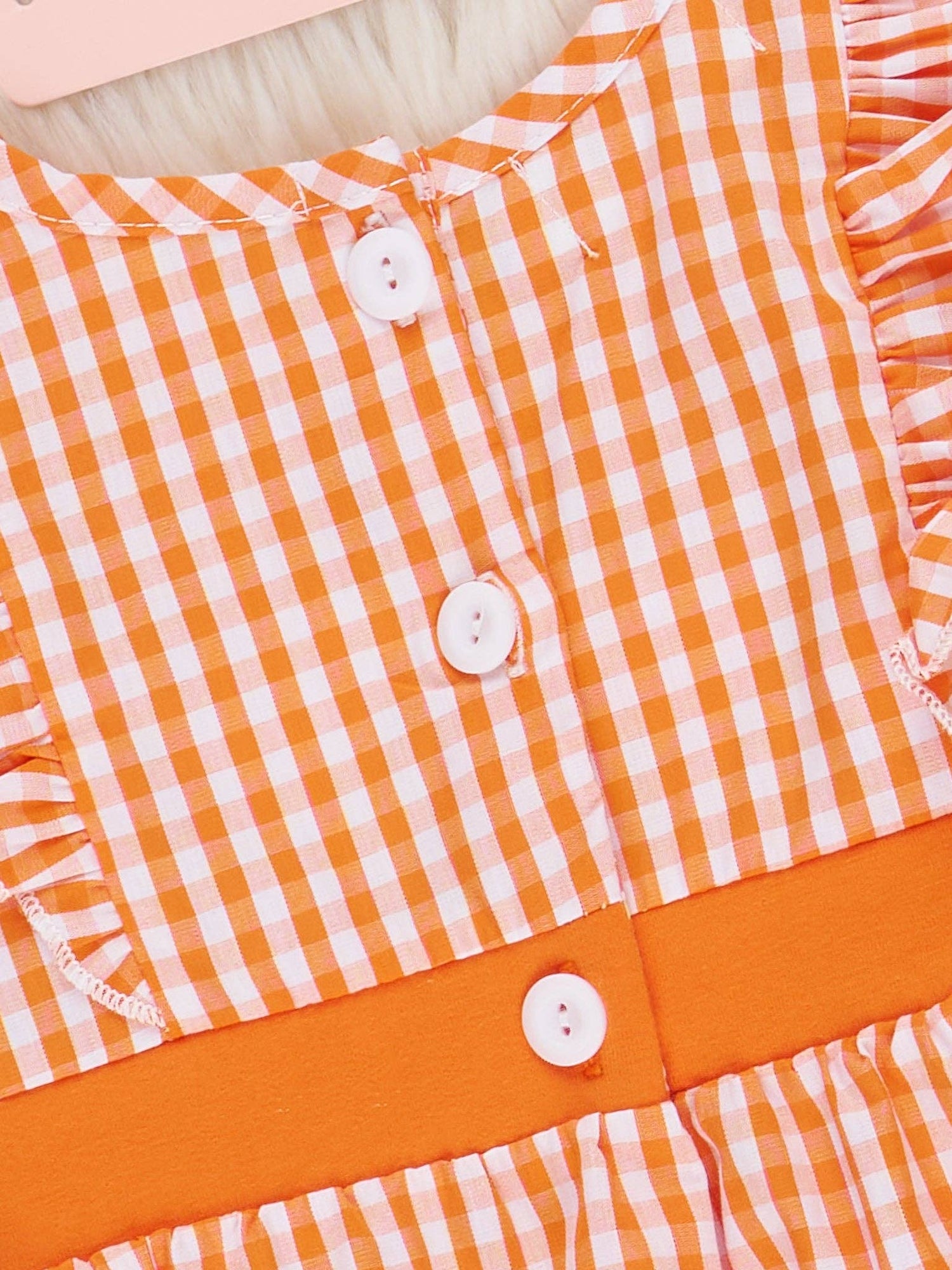 Tennessee Smocked Gingham Bubble Romper