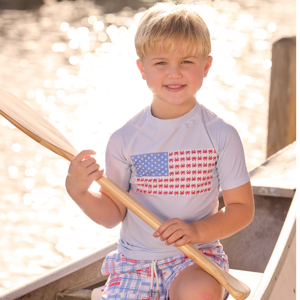 Short Sleeve Rashguard - Coastal Crab