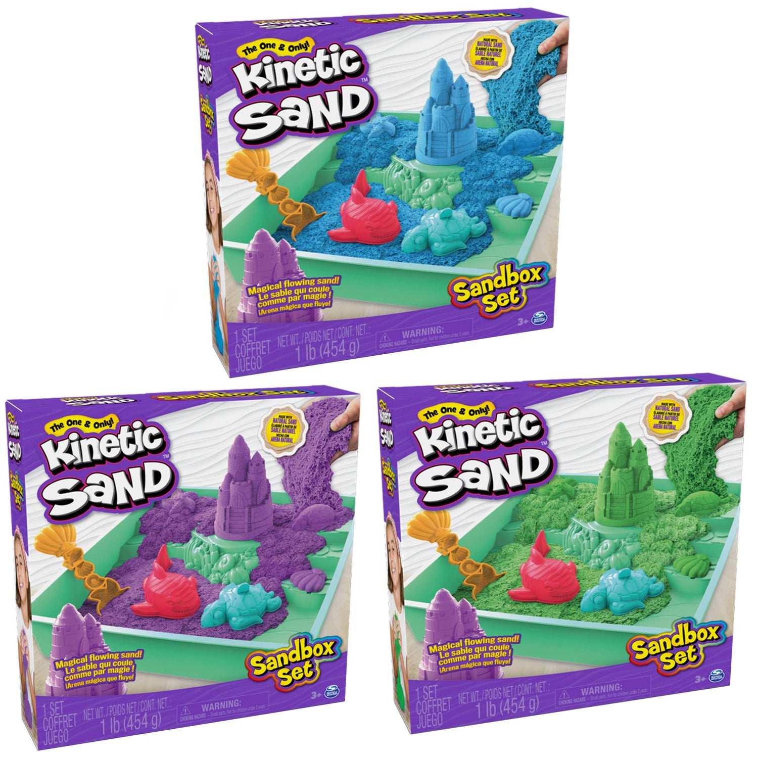 Kinetic Sand Sandbox Set Version 2