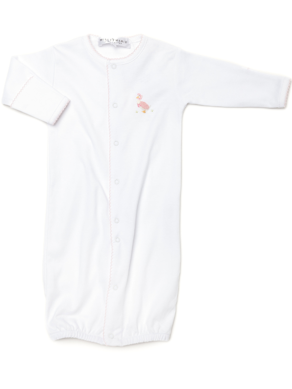 Milly Marie Pima - Mother Goose Pima Converter Gown | White