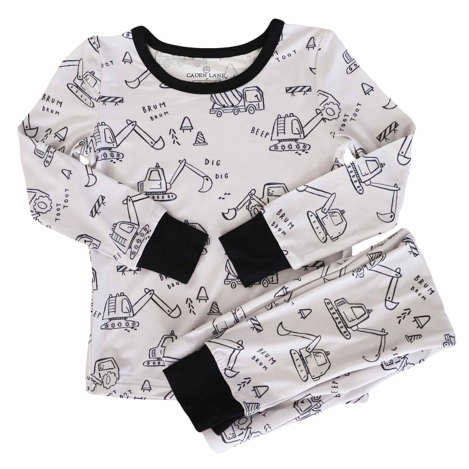Doodle Dozers Two Piece Pajama Set