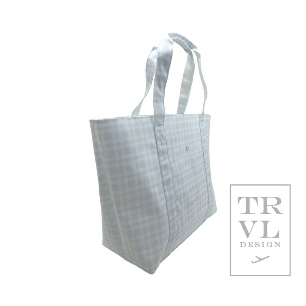 Jumbo Tote - X-large Tote Pimlico Plaid Blue *New!