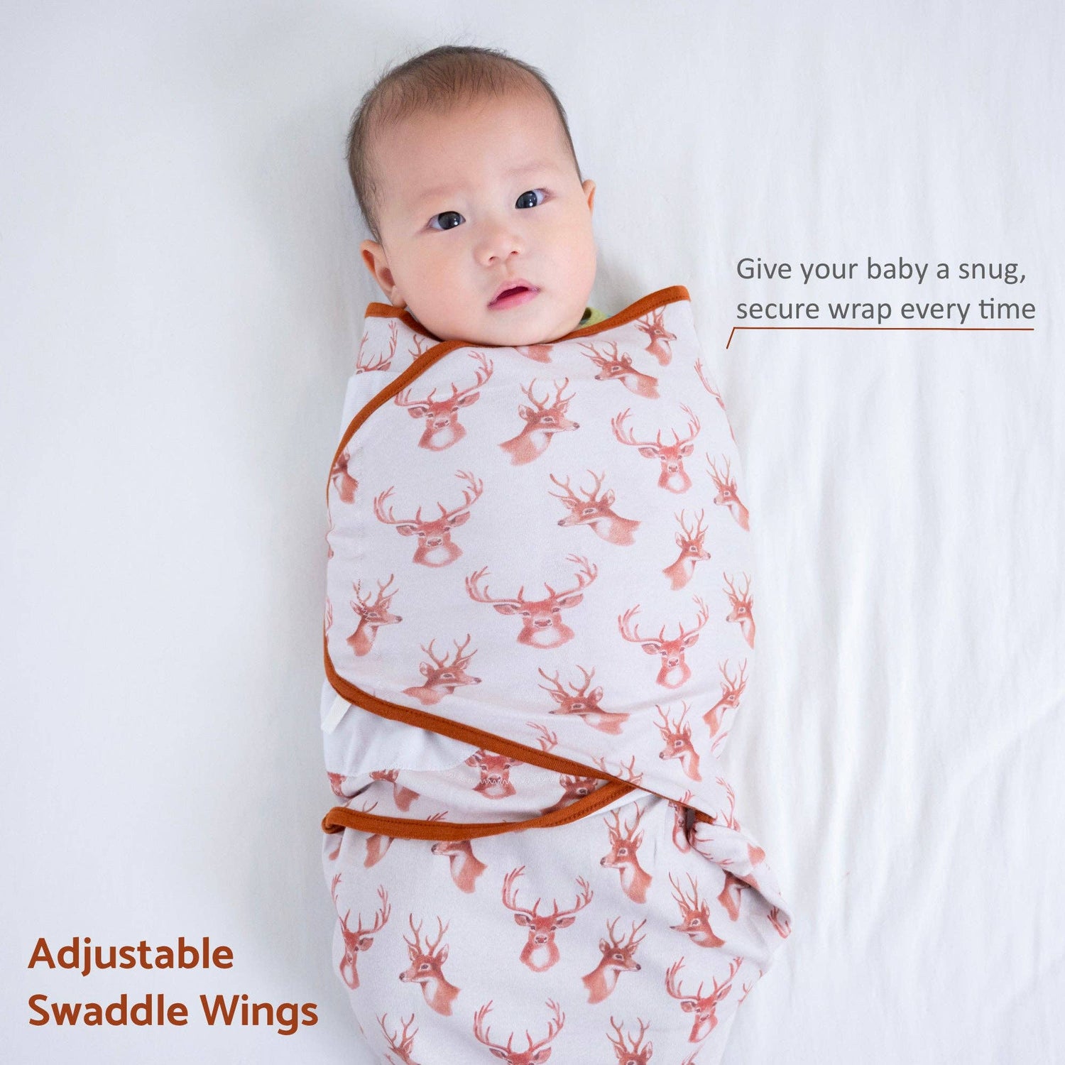 Oh Deer Baby Sleep Swaddle 100% Organic Cotton