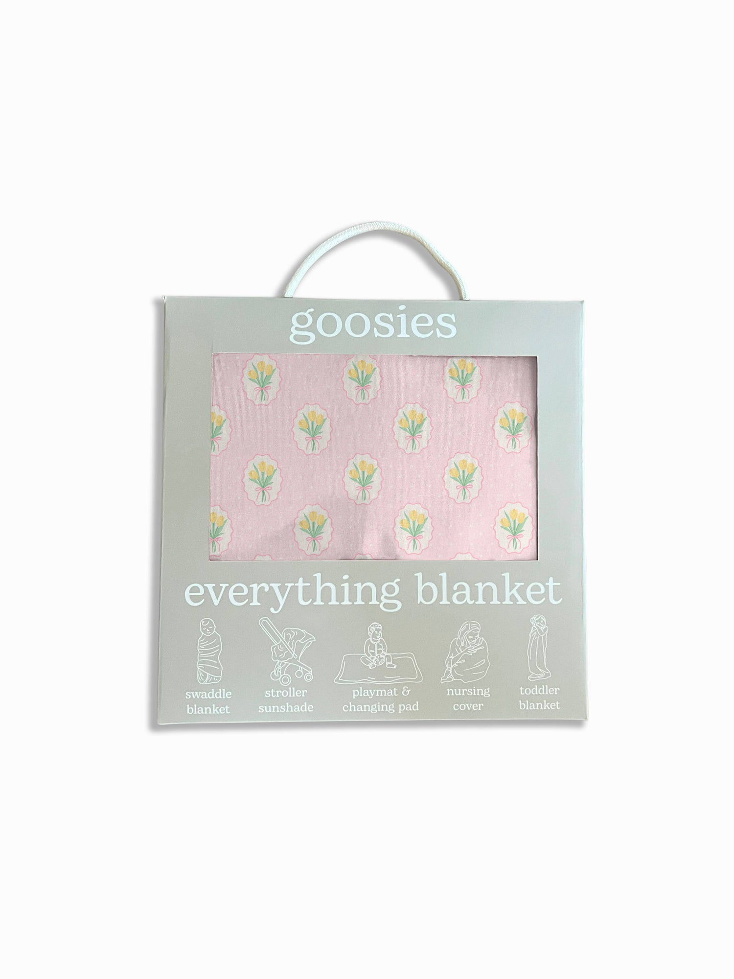 Fancy Tulips (Cottage Pink) Everything Blanket