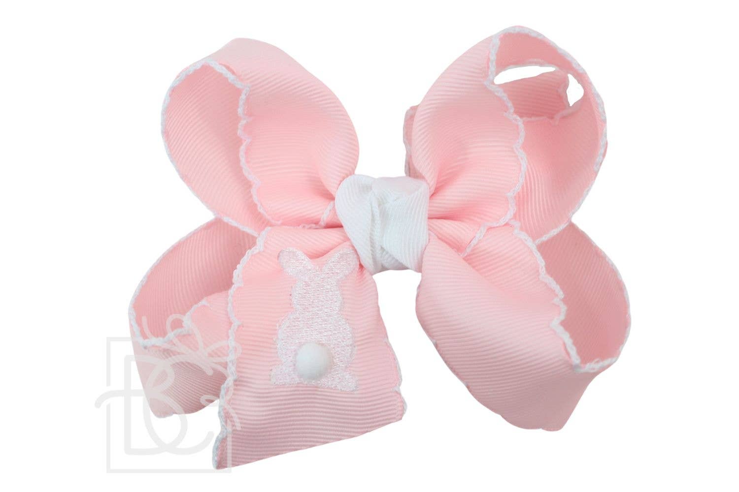EMBROIDERED EASTER CROCHET EDGE BOWS