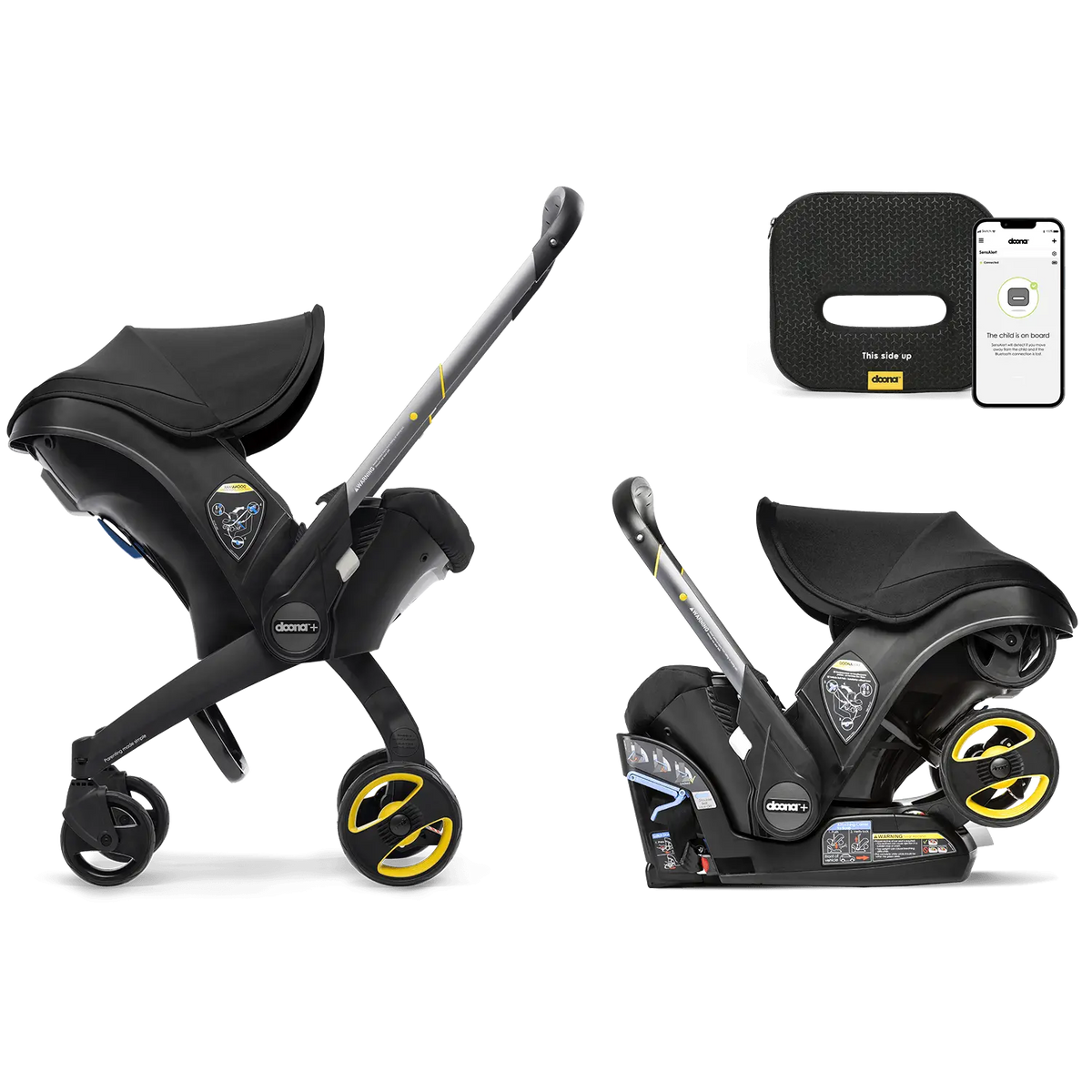 Doona + and SensAlert Bundle - Nitro Black