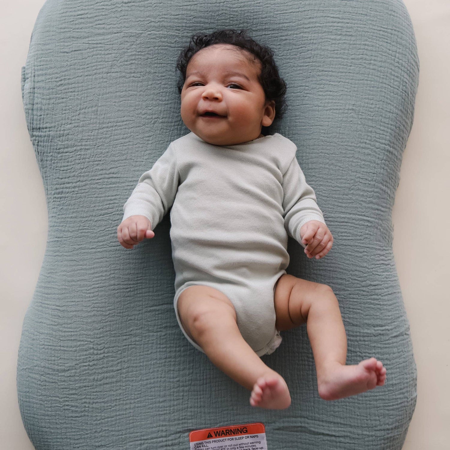 Lounger Curve Muslin Cover | Slate