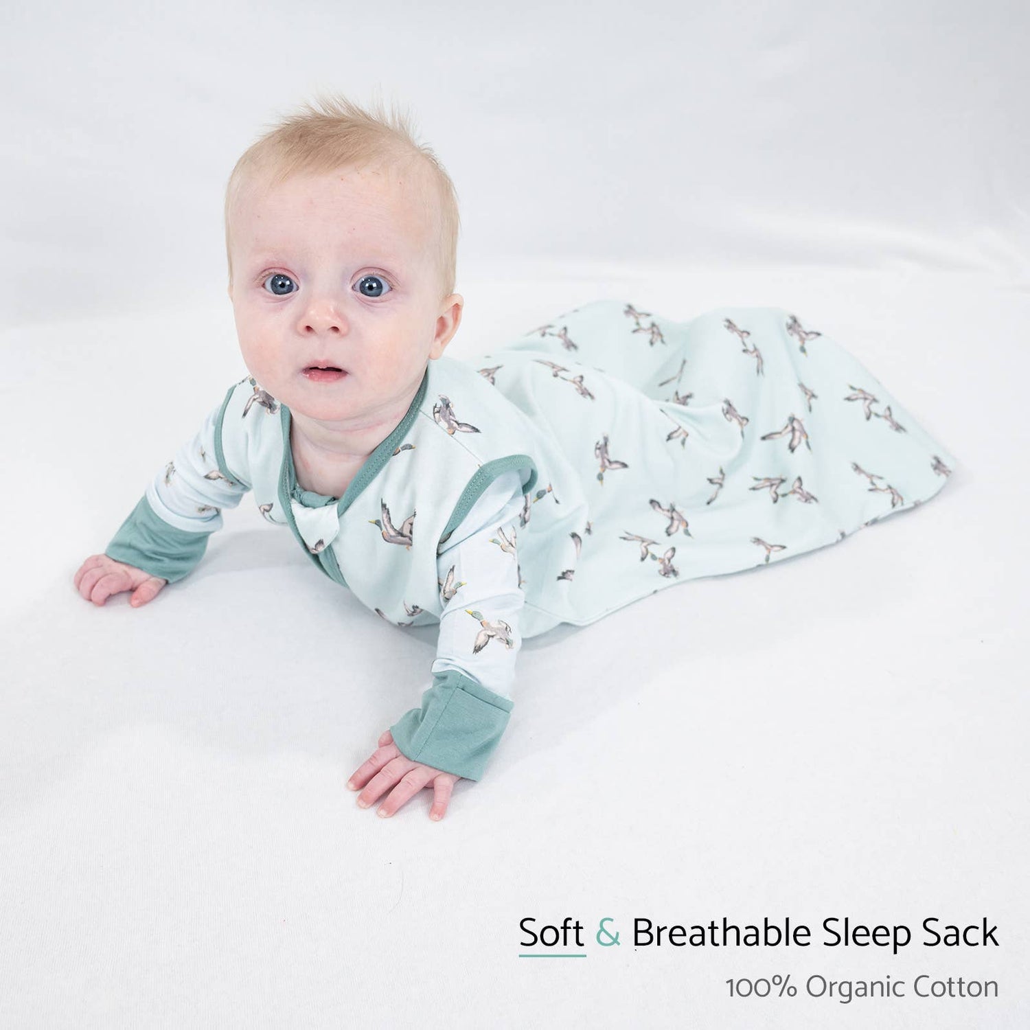 Quackin'Up Mallard Duck Sleep Sack, 100% Organic Cotton