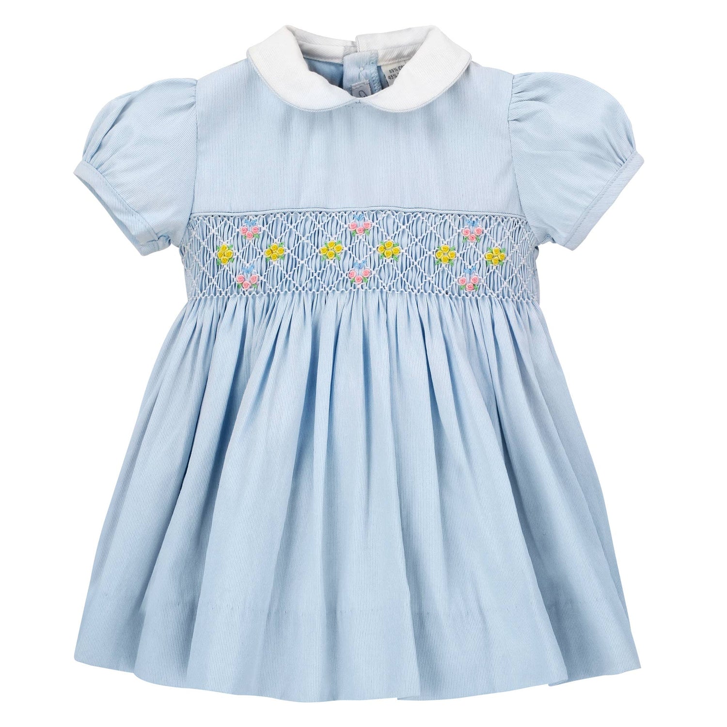 Baby Girl Picque Classic  Blue Dress