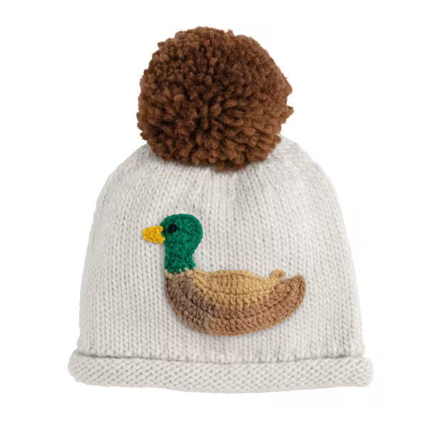 Boys' Crochet Beanie - Mallard