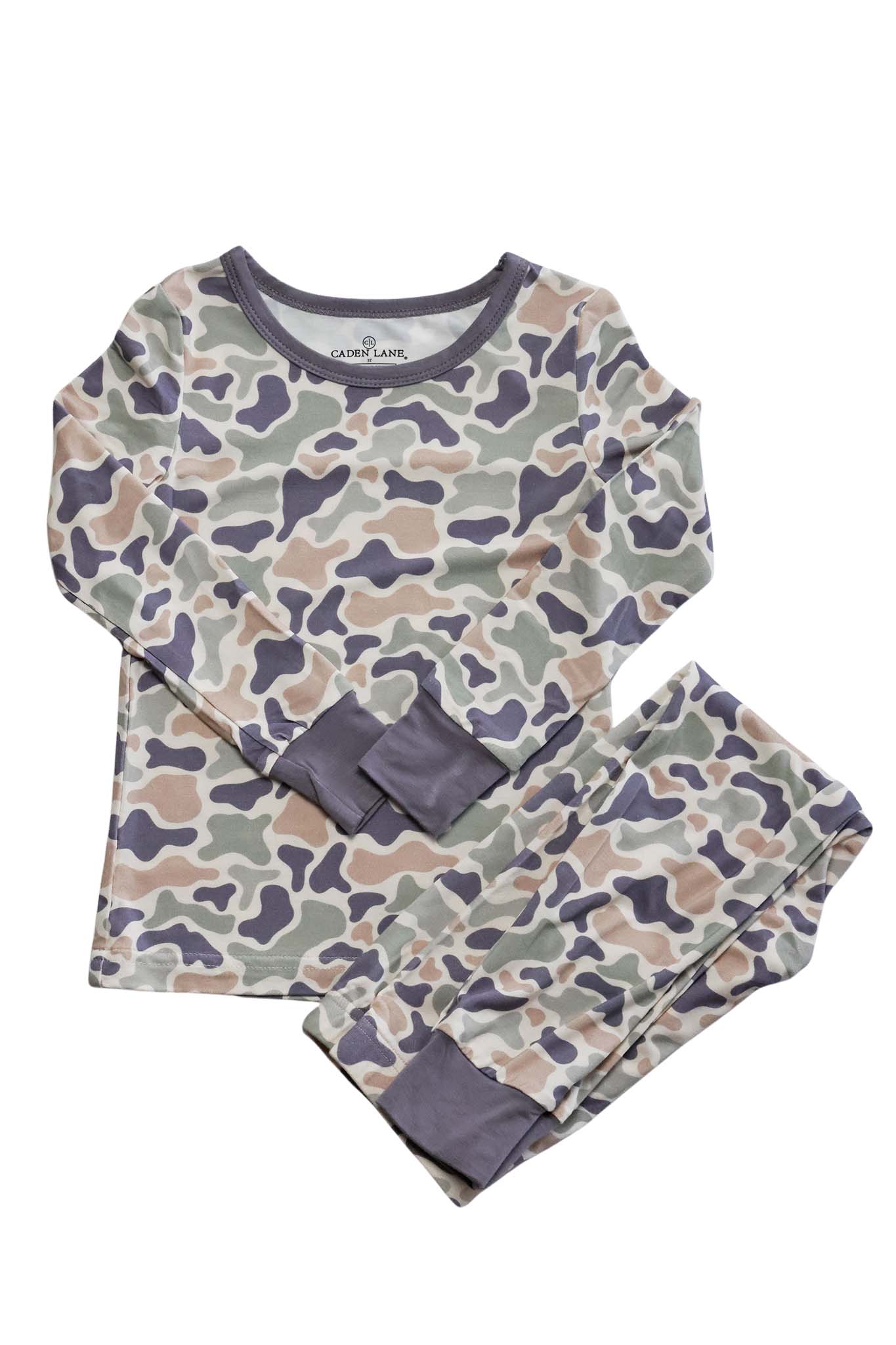 Two Piece Bamboo Pajama Set | Camo Cutie