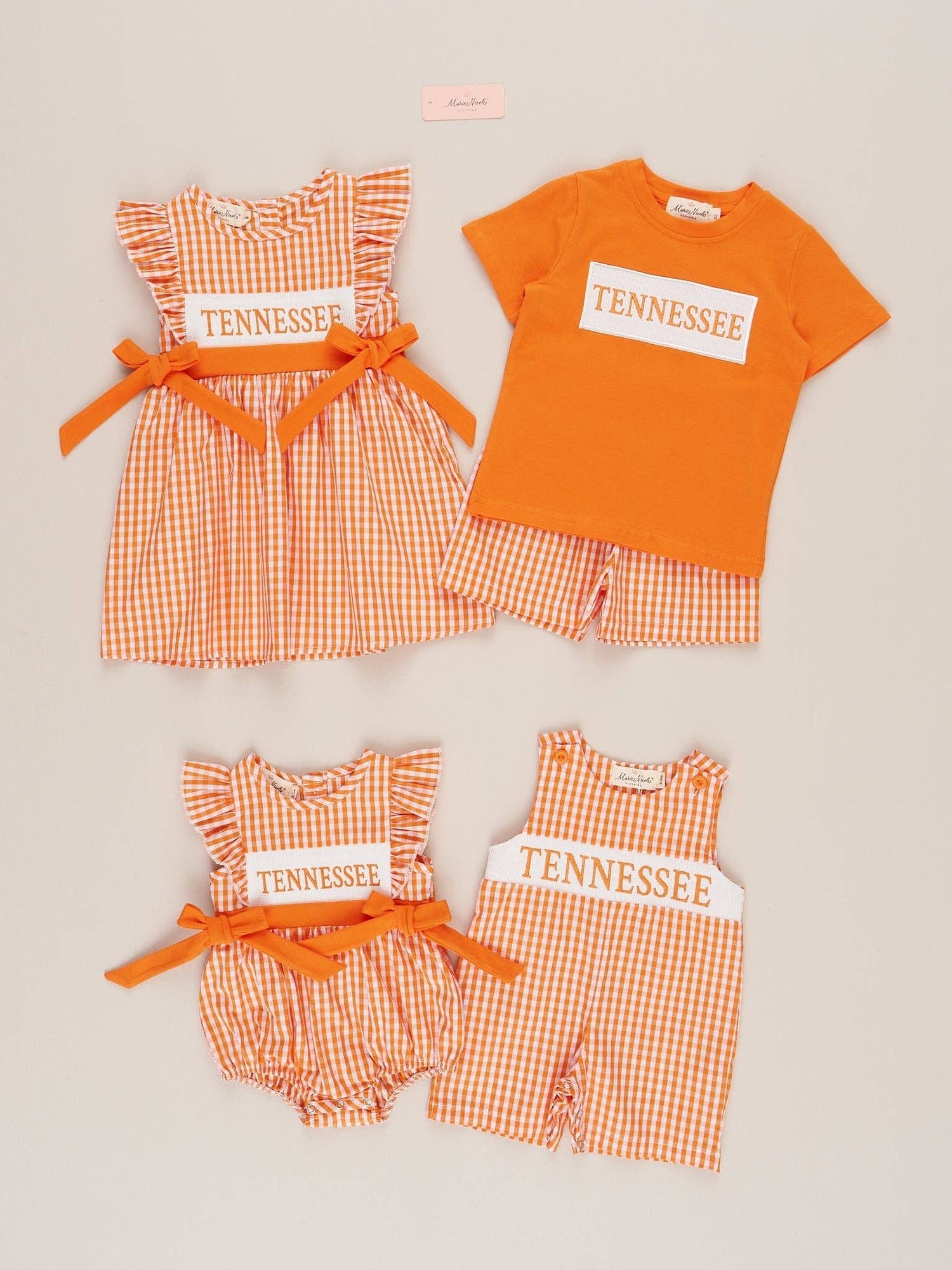 Tennessee Smocked Gingham Bubble Romper
