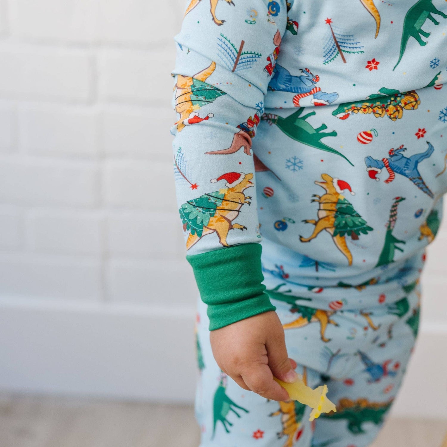 Dino Christmas Long Pajamas