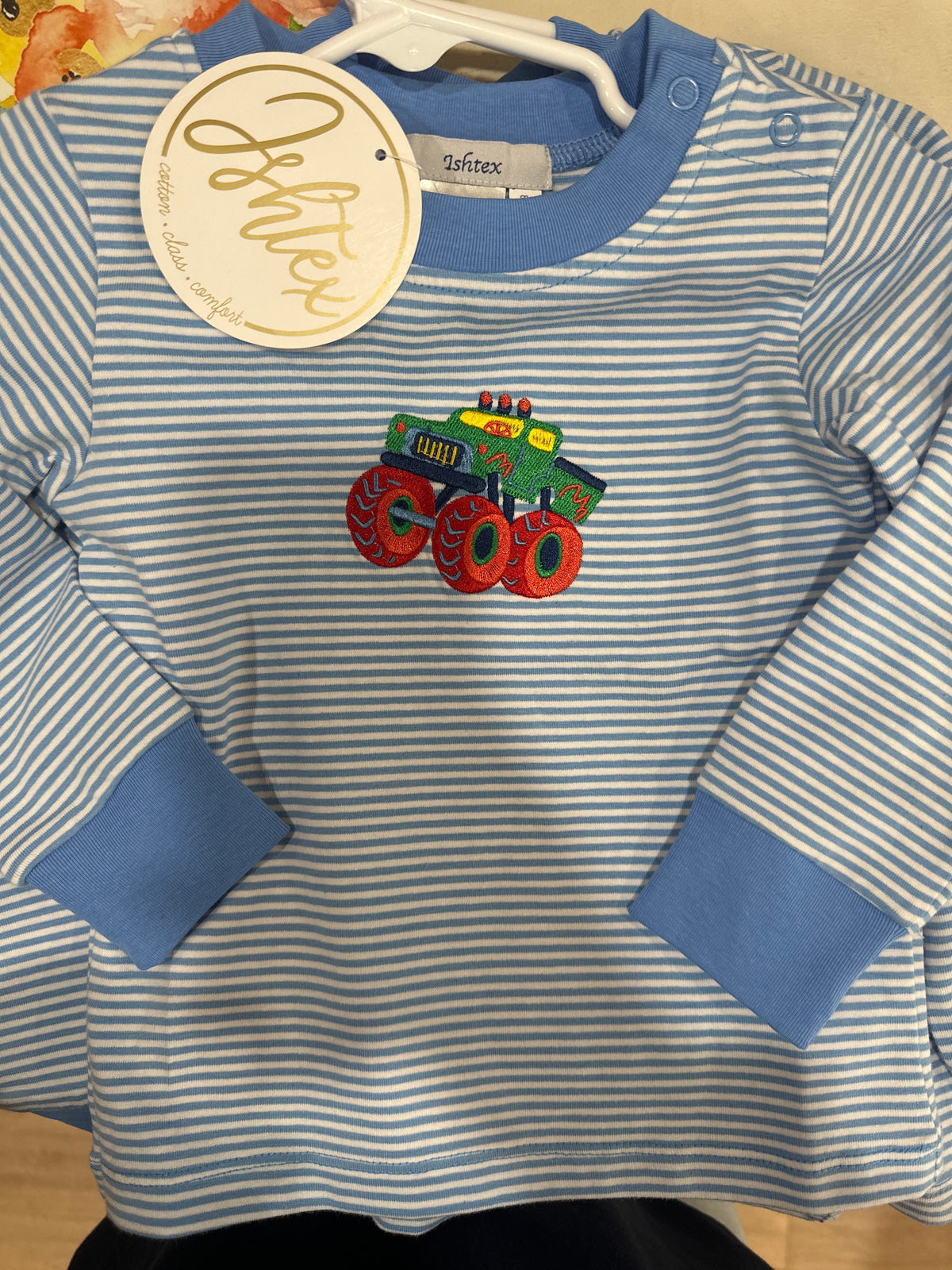 Monsters Truck Applique T-Shirt
