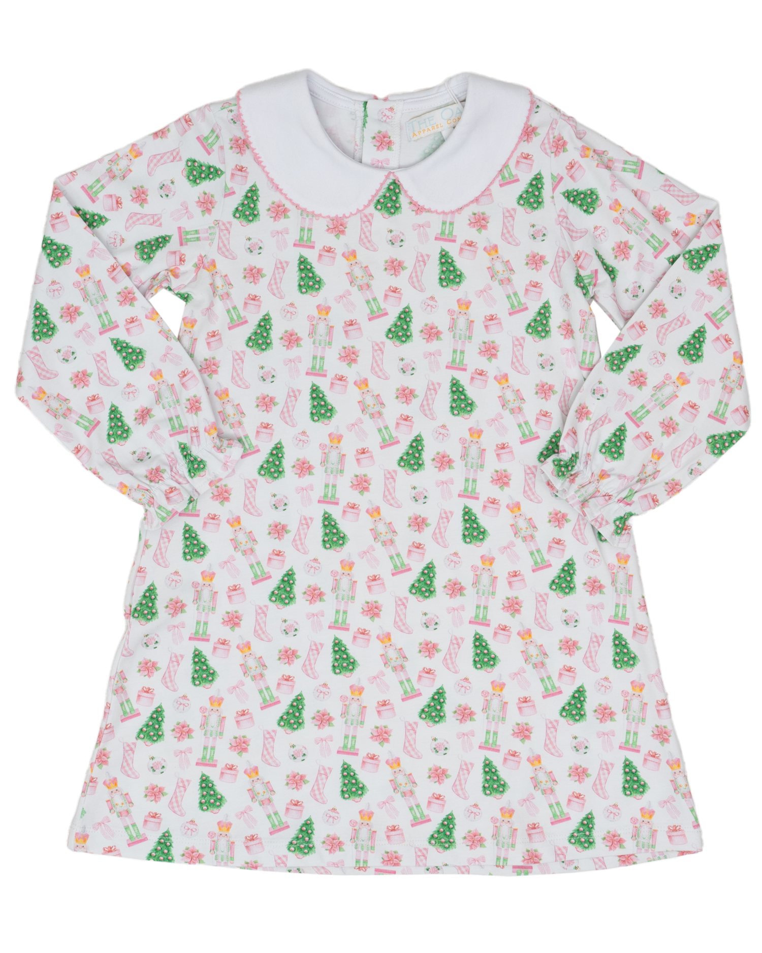 Presley Kait Preppy Christmas Long Sleeve Dress