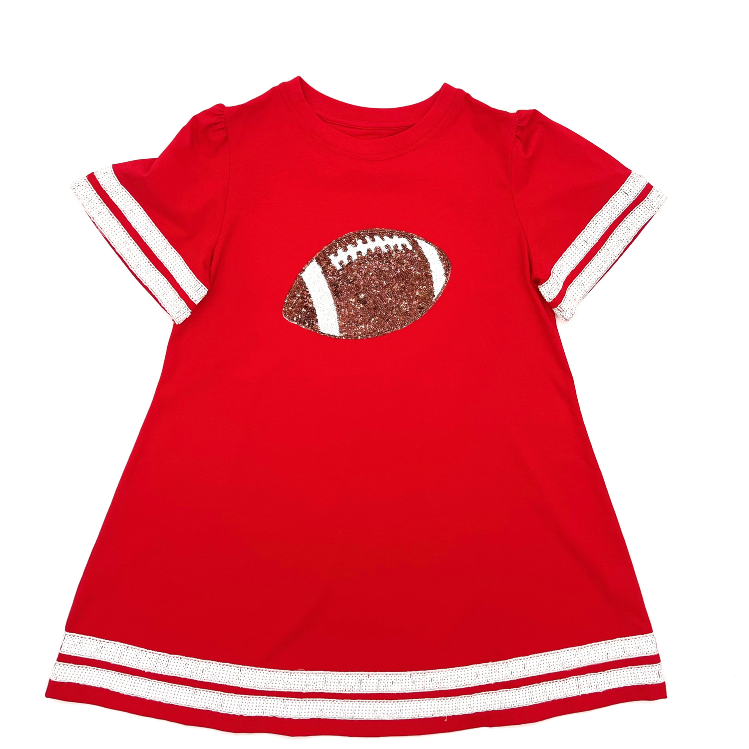 Red Sequin Football Dress 