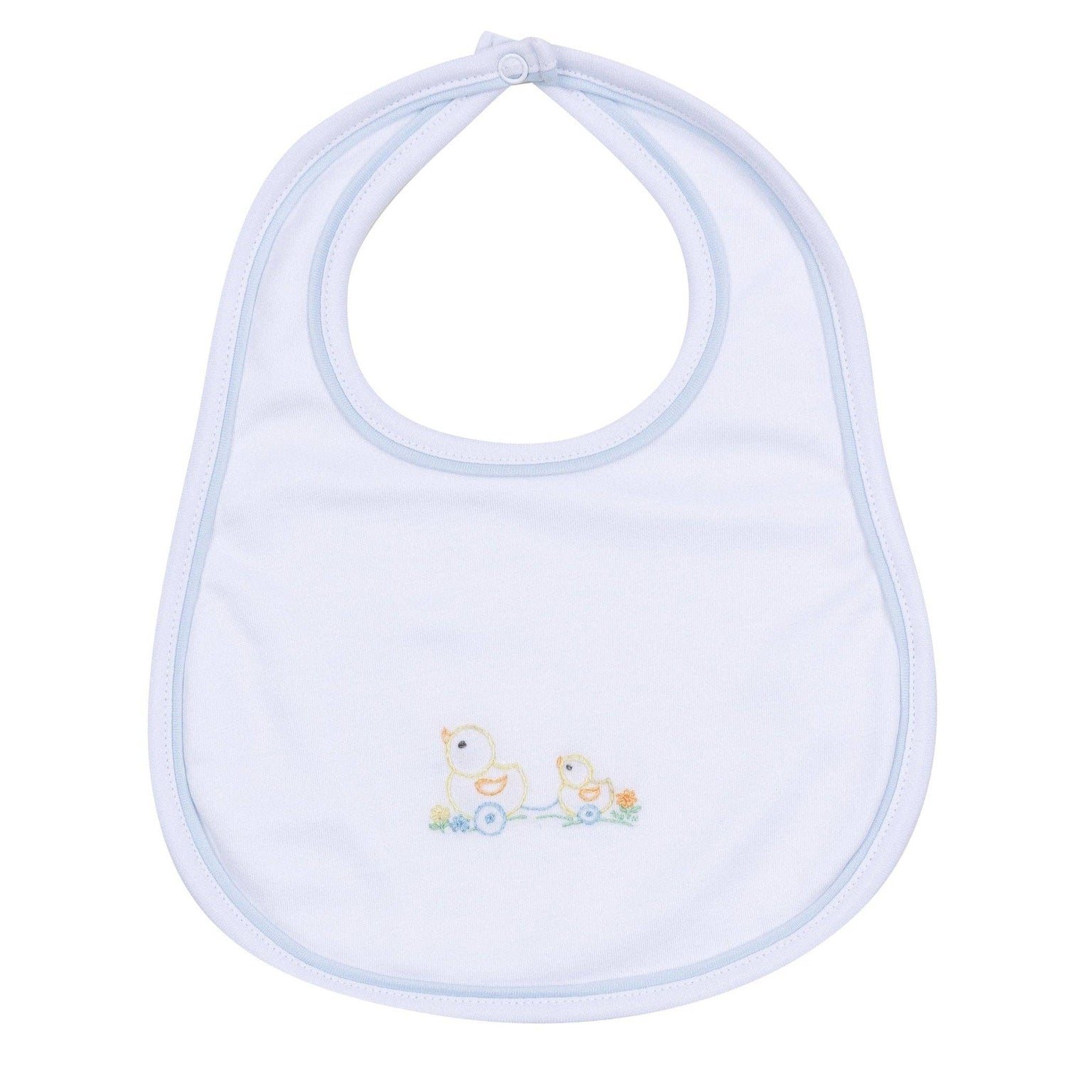 Vintage Duckie Pulltoy Bib - Light Blue