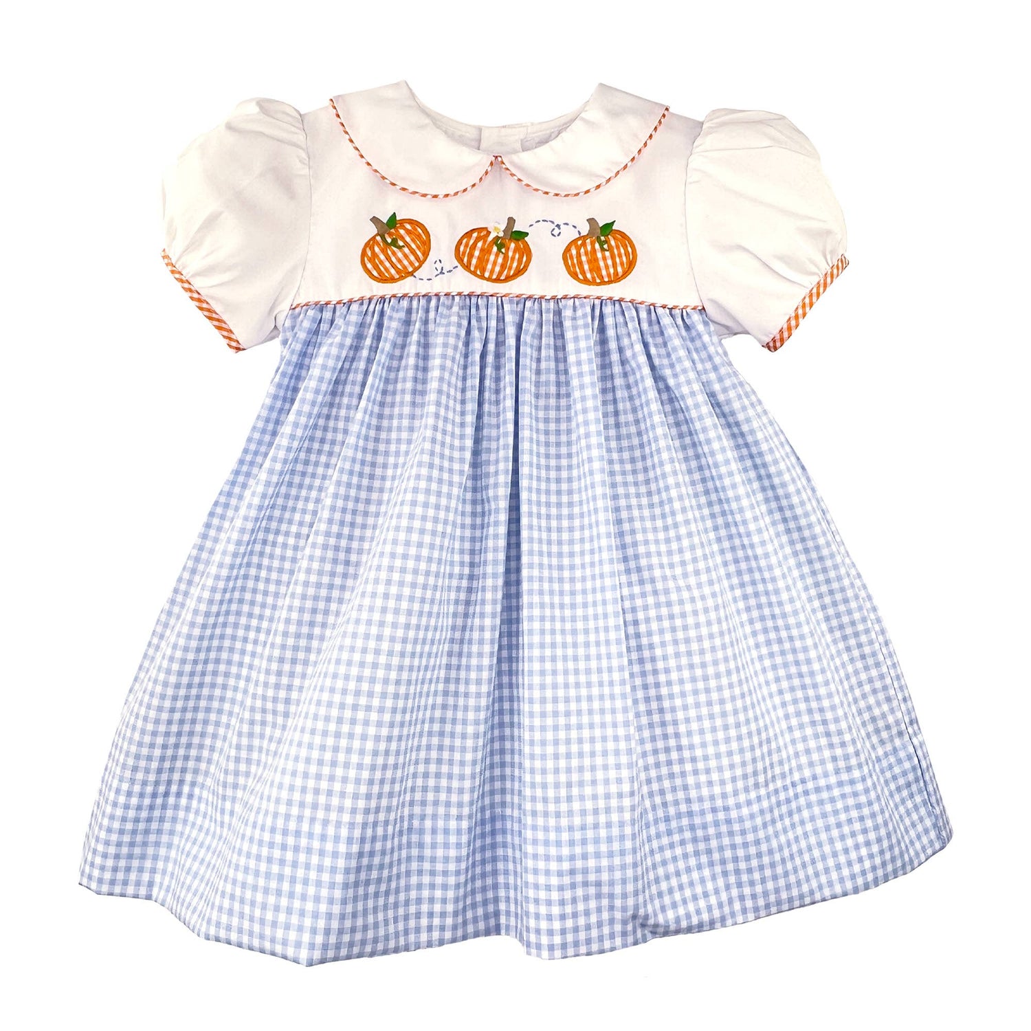 Dress with Pumpkin Appliques
