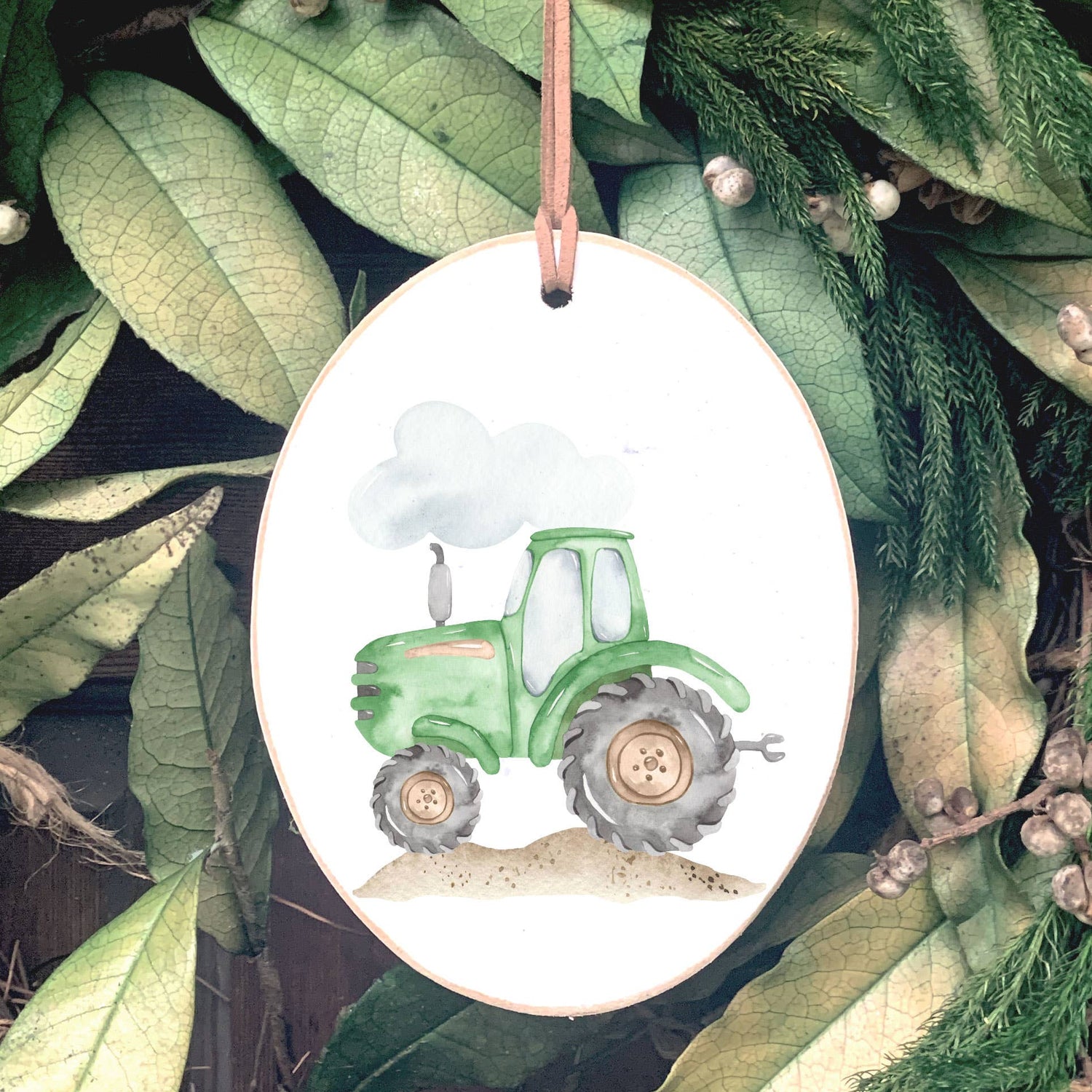 Little Boys Gift, Tractor, Gift Giving, Wooden Ornament
