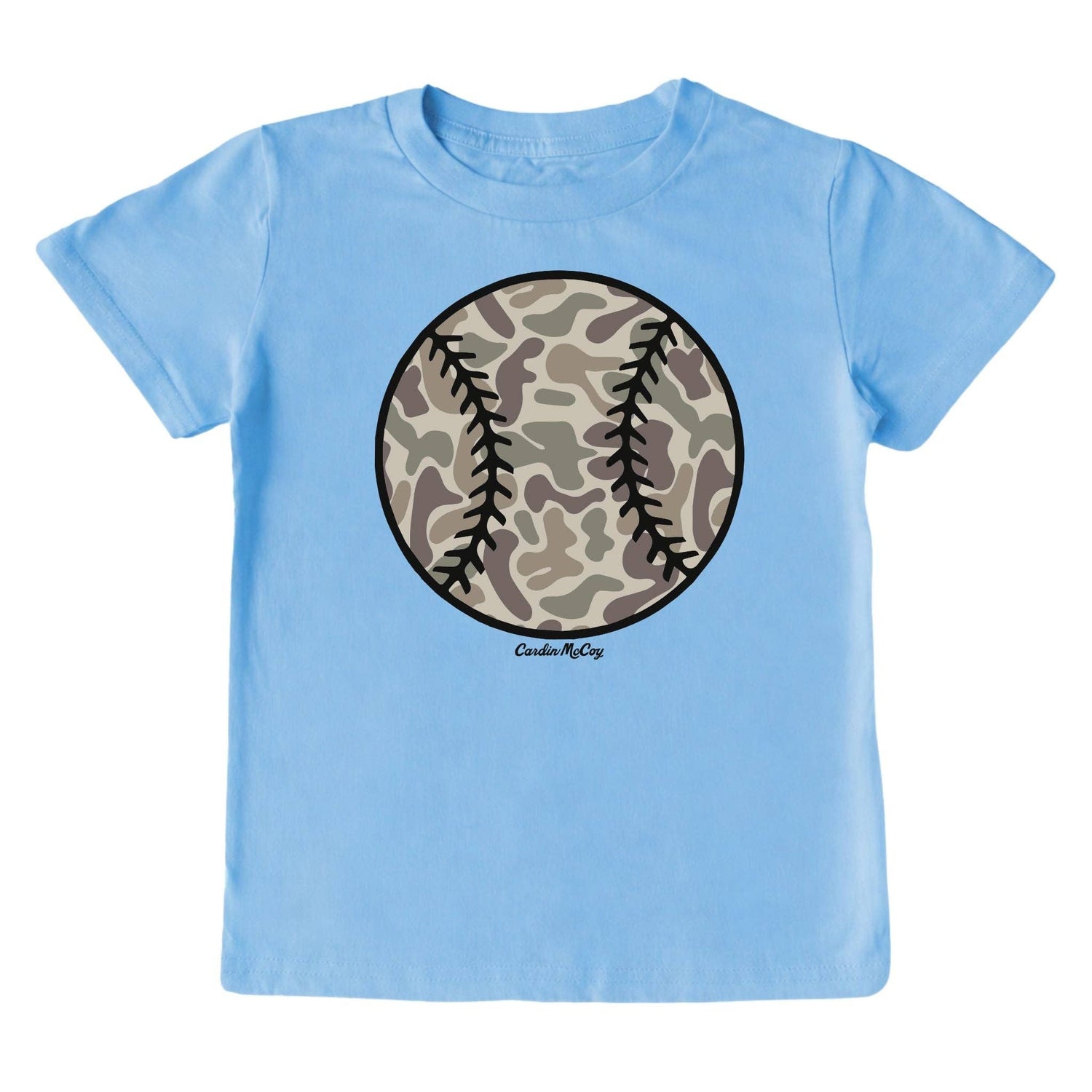 Kids' Camo Baseball Front Short-Sleeve Tee