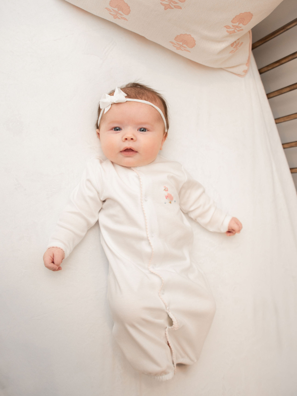 Milly Marie Pima - Mother Goose Pima Converter Gown | White