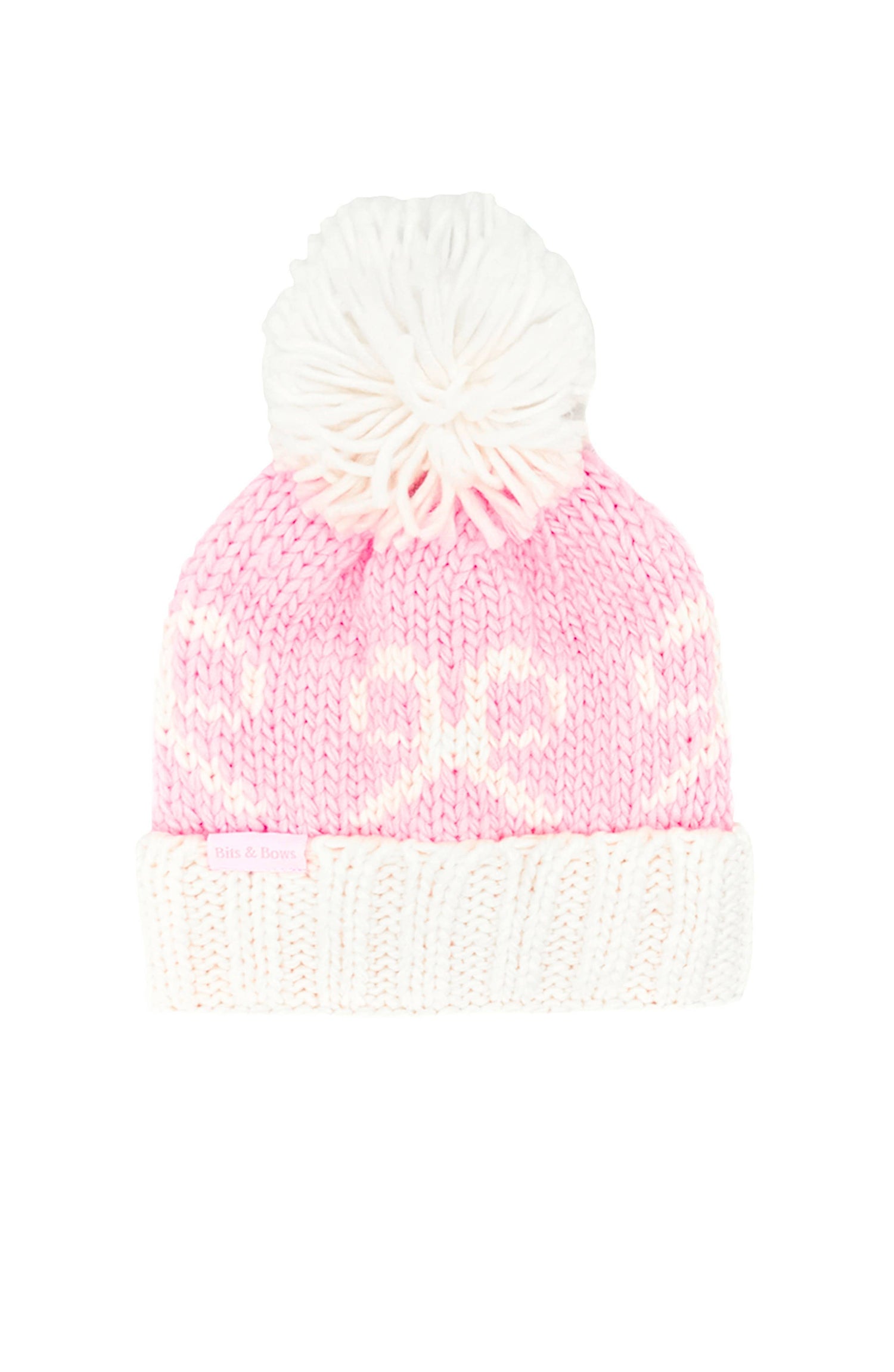 Bows Bobble Hat, Pink