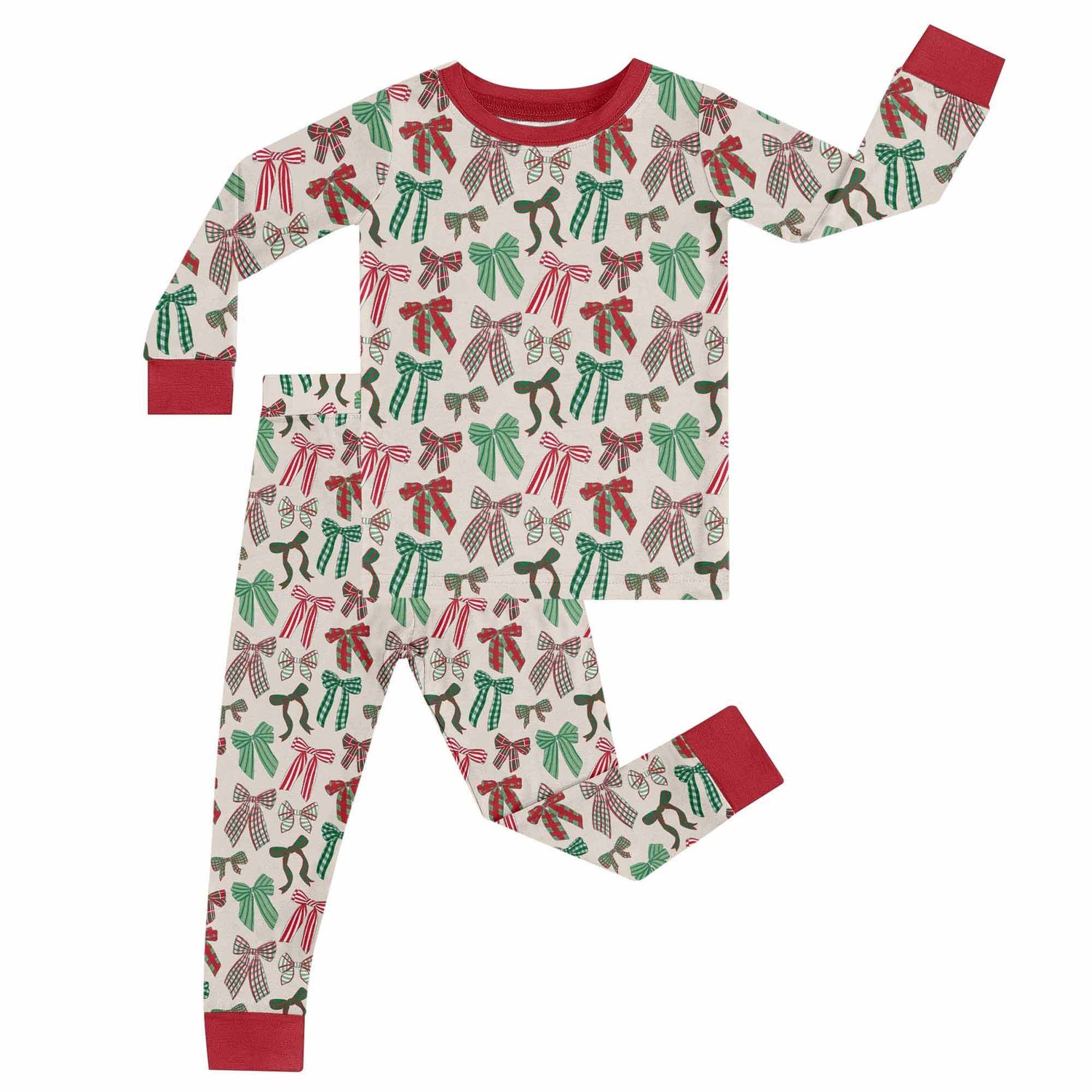 Holiday Bows - LS/Pants Toddler Pajamas
