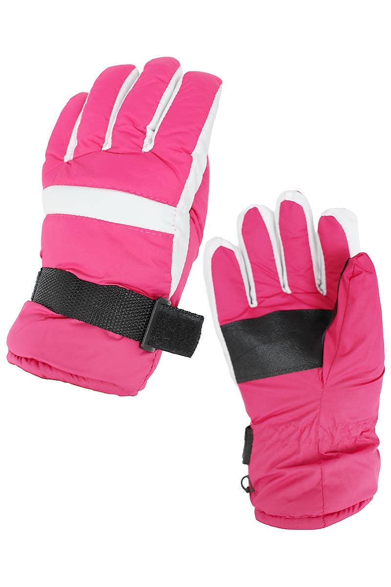 Youths Racer Heavy Duty Waterproof Snow Ski Gloves