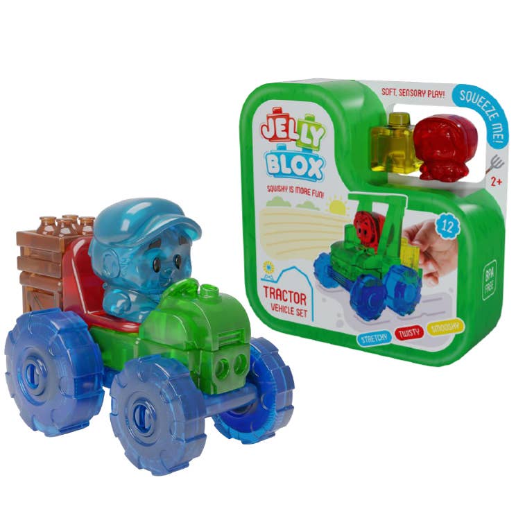 Jelly Blox Tractor Set Sensory Play Toy for Ages 2+