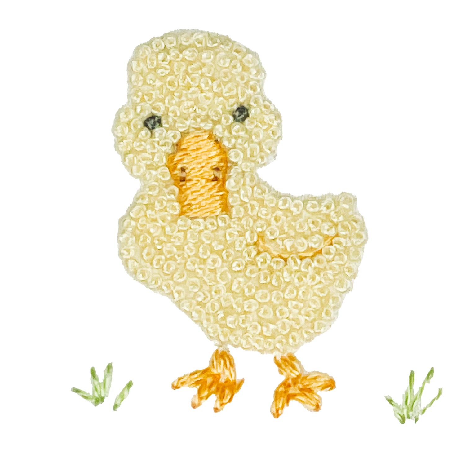 Yellow Duck Pima Cotton Converter Gown | White