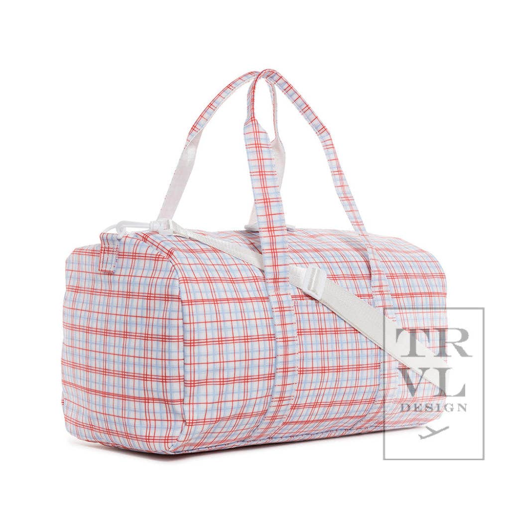 Weekender - Classic Plaid Red Duffel Bag: Classic Plaid Red