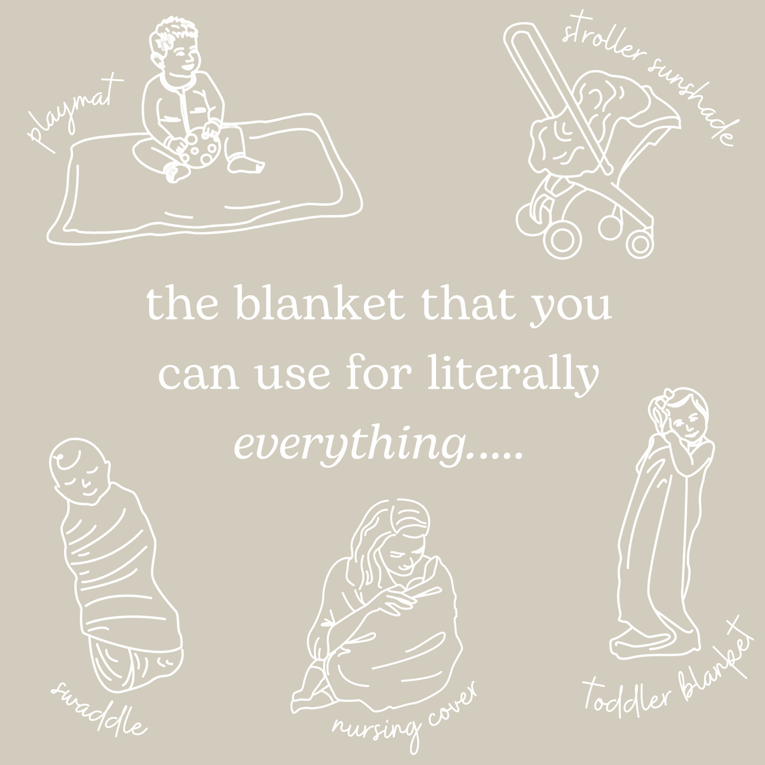 Baby Girl Pink Storks Everything Blanket 