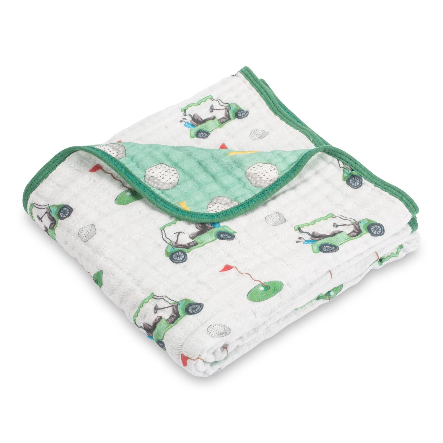 Golf A Round Sports Theme Baby Toddler Muslin Blanket