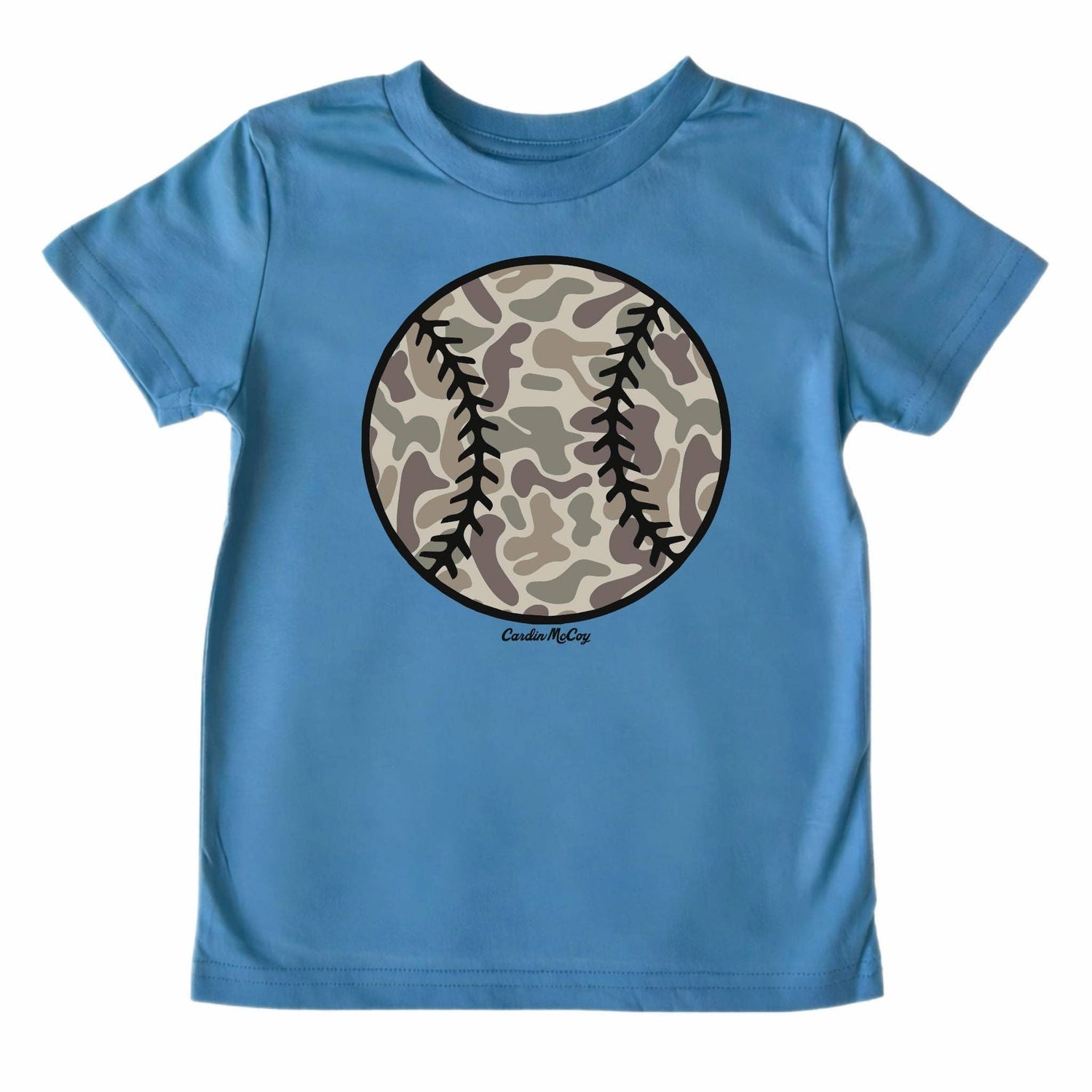 Kids' Camo Baseball Front Short-Sleeve Tee