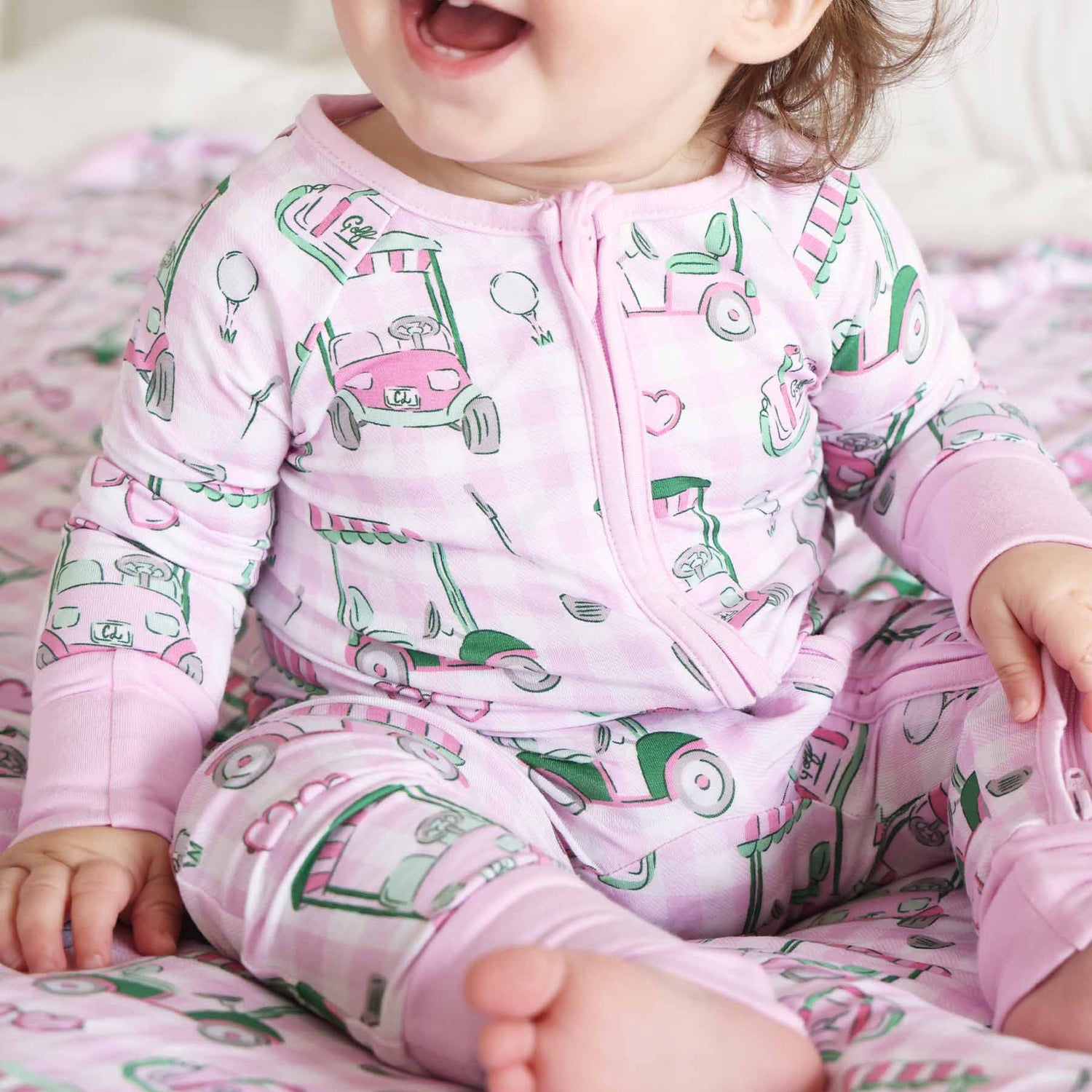 Birdie Babes Convertible Zip Romper | Pink