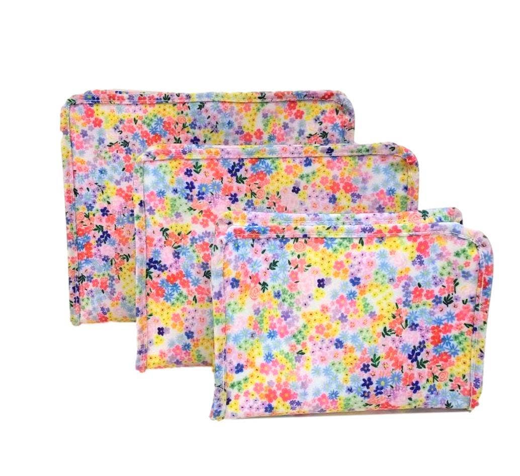 ROADIE LARGE Zip Pouch - MEADOW FLORAL