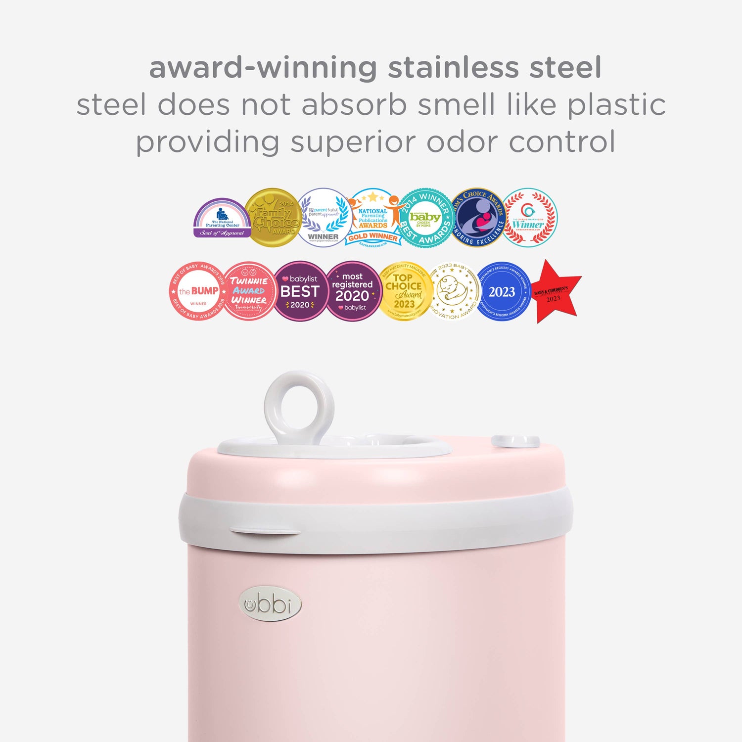 Blush Pink Diaper Pail