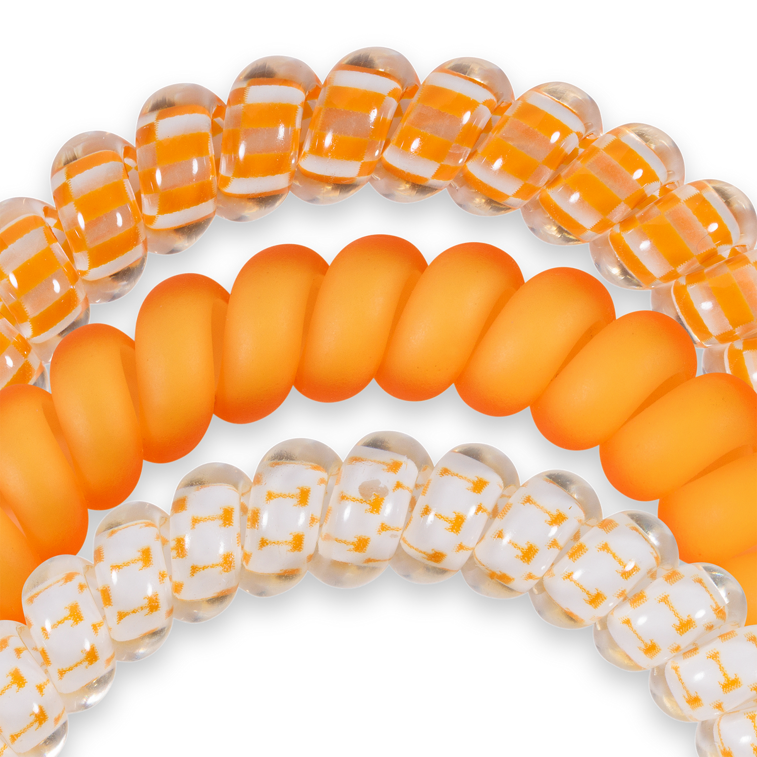 Spiral Hair Coils | Small | Go Vols! Hair Ties