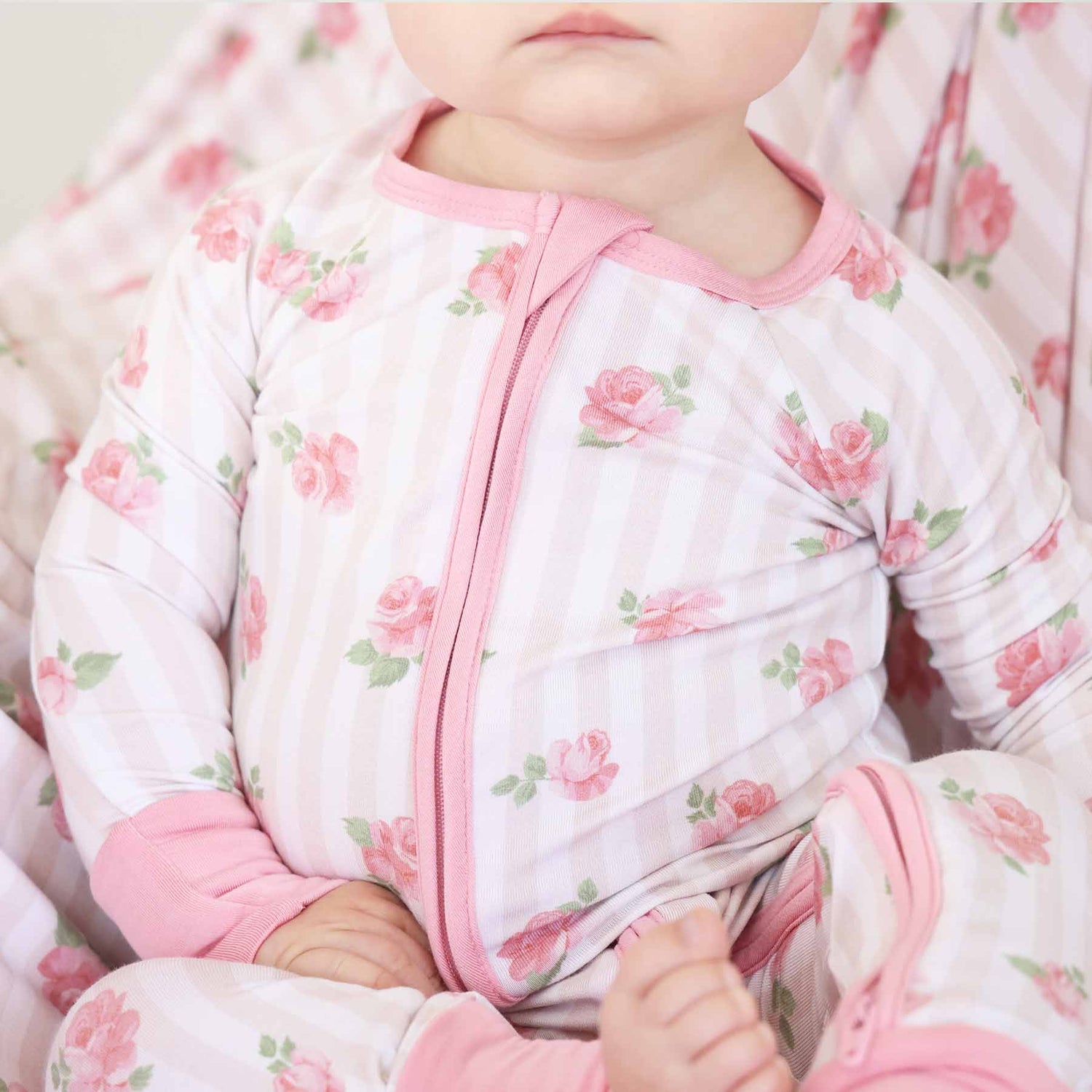 Rosy & Cozy Convertible Zip Romper
