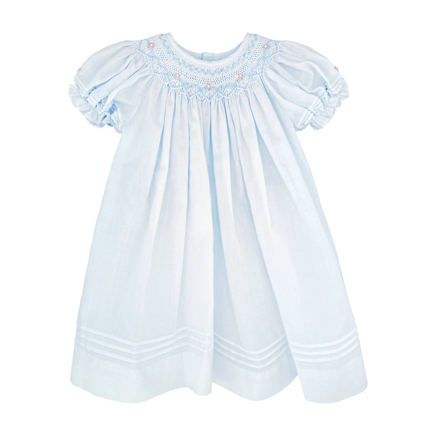 Daygown with Heart Smocking & Pearls