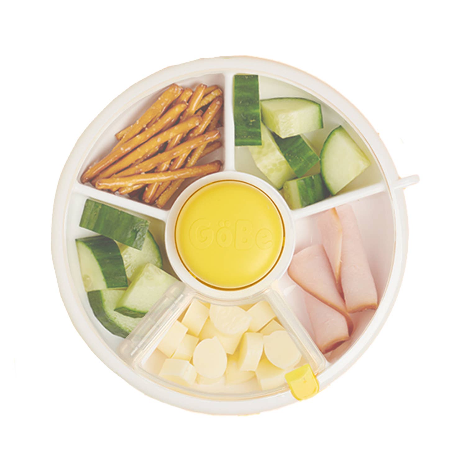 GoBe Kids Small Snack Spinner Flip, Travel Snack Box: Macaron Blue