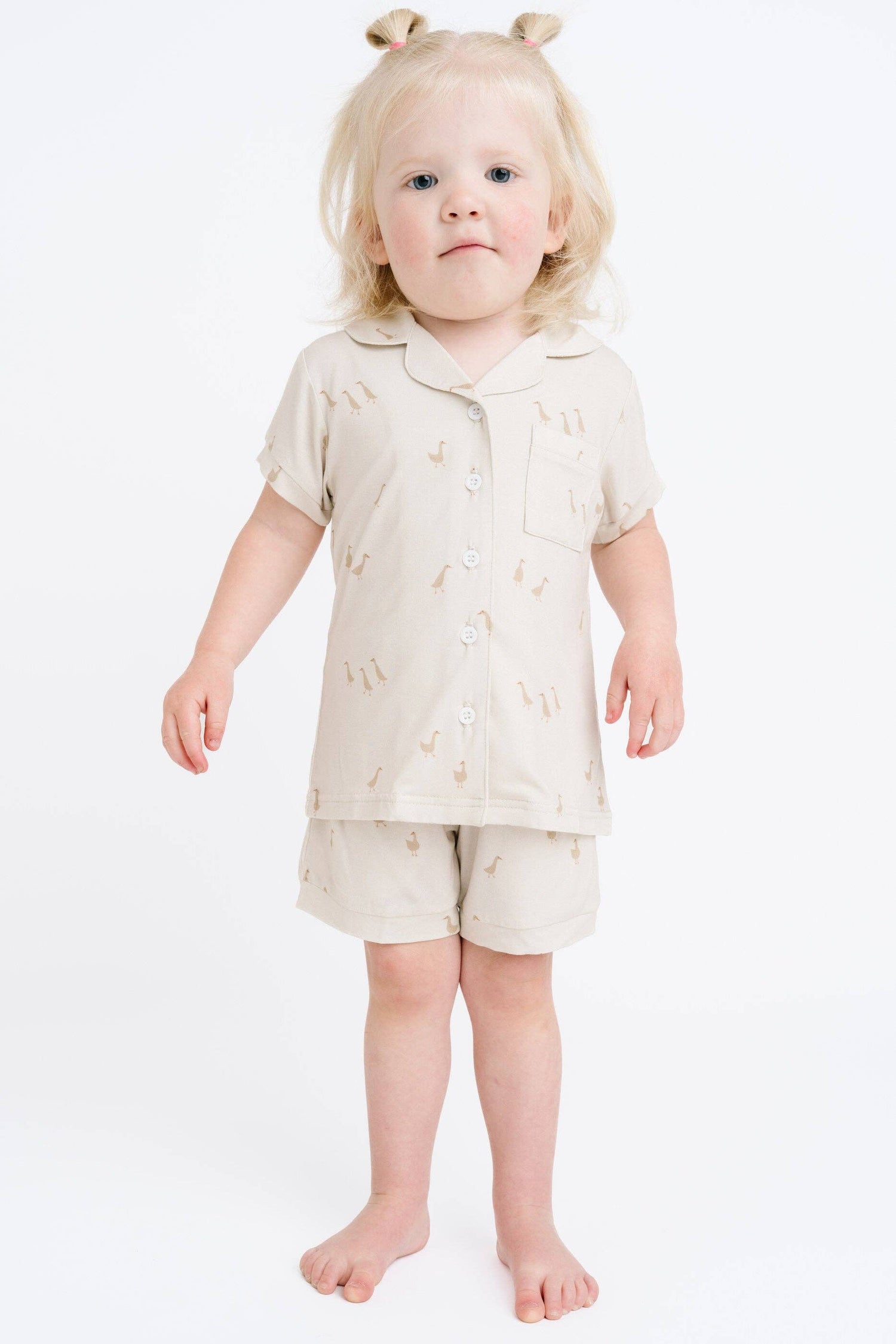 Silly Goose Bamboo Short Button Up Set