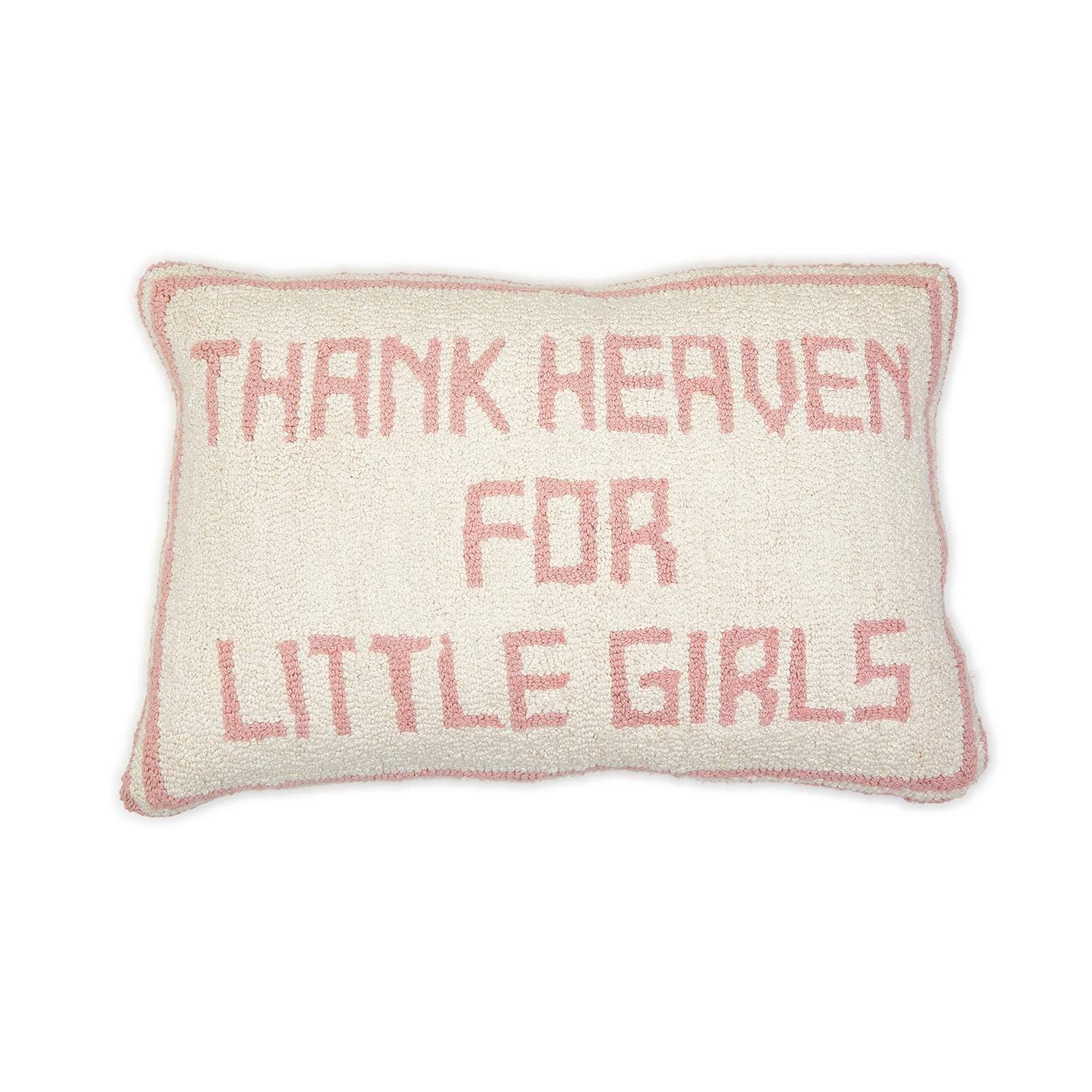 Thank Heaven Embroidery Decorative Throw Pillow