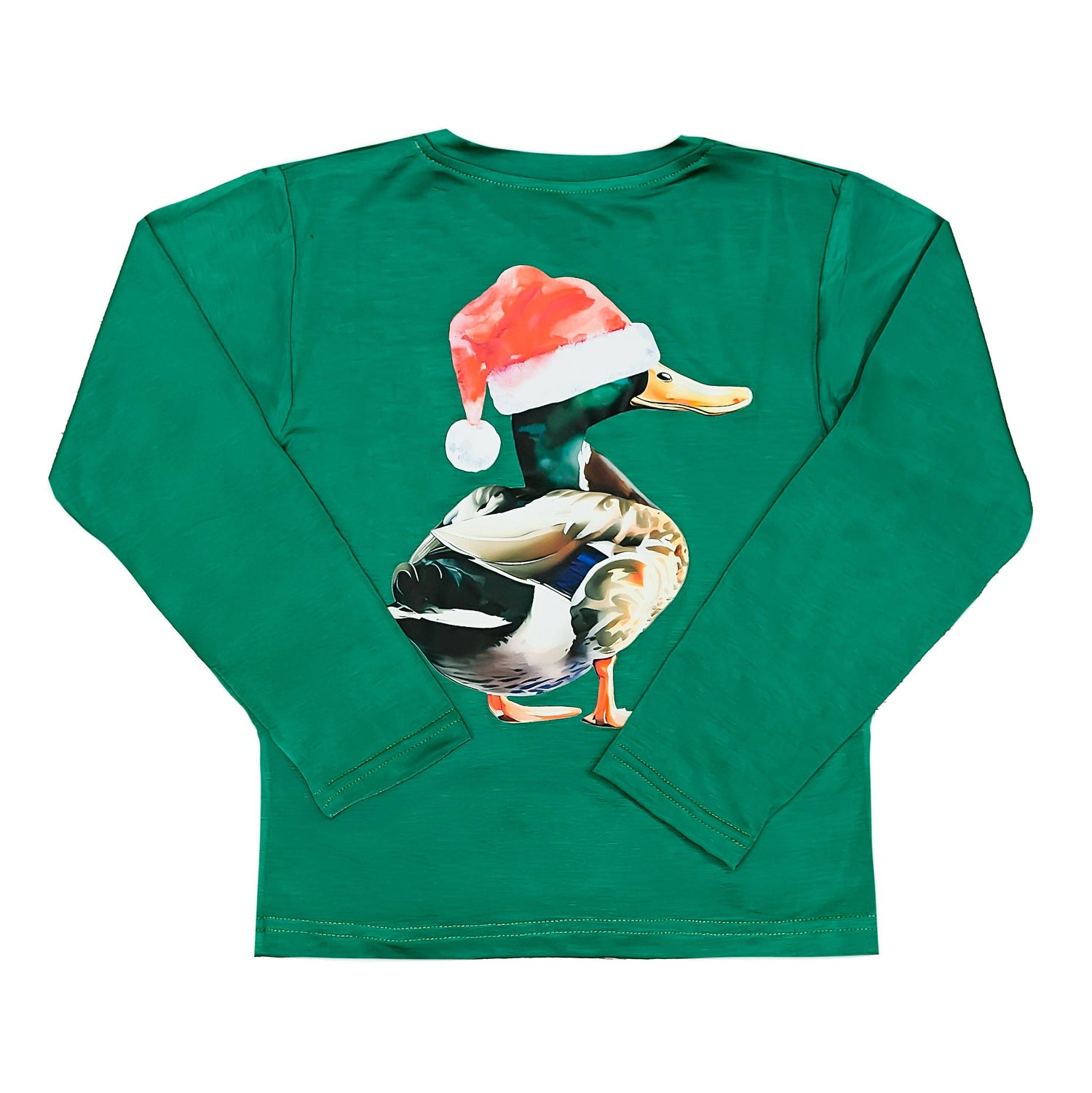 Santa Mallard Long Sleeve Shirt