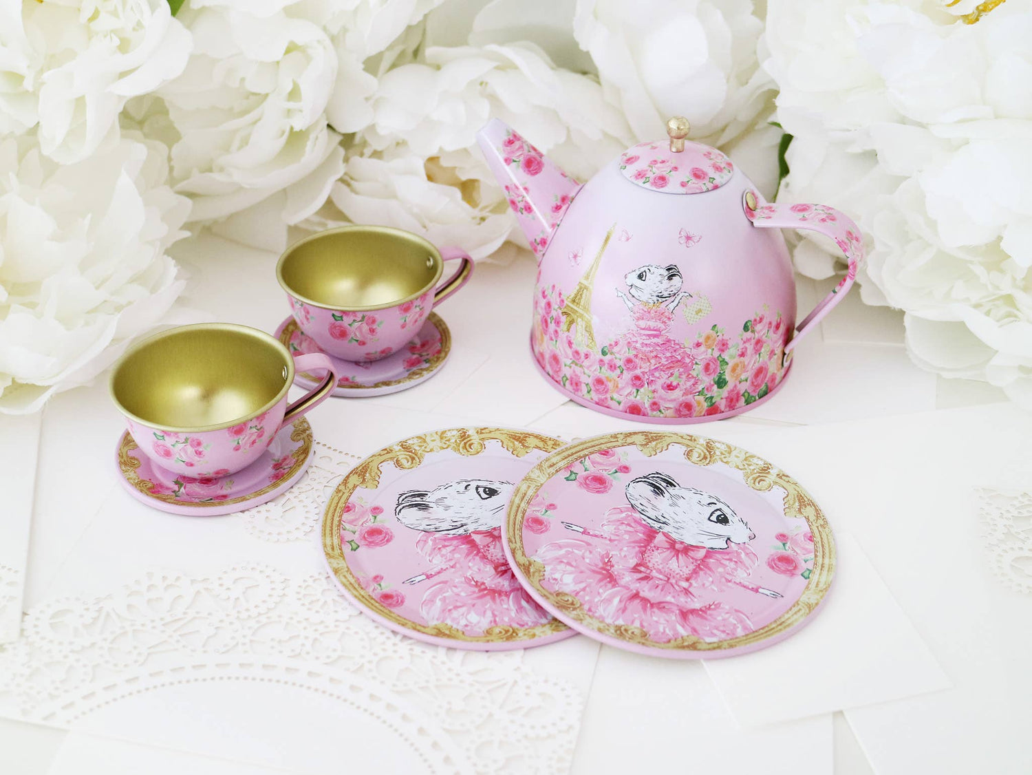 Claris The Chicest Mouse In Paris Picnic Basket Tea Set | Pack of 2