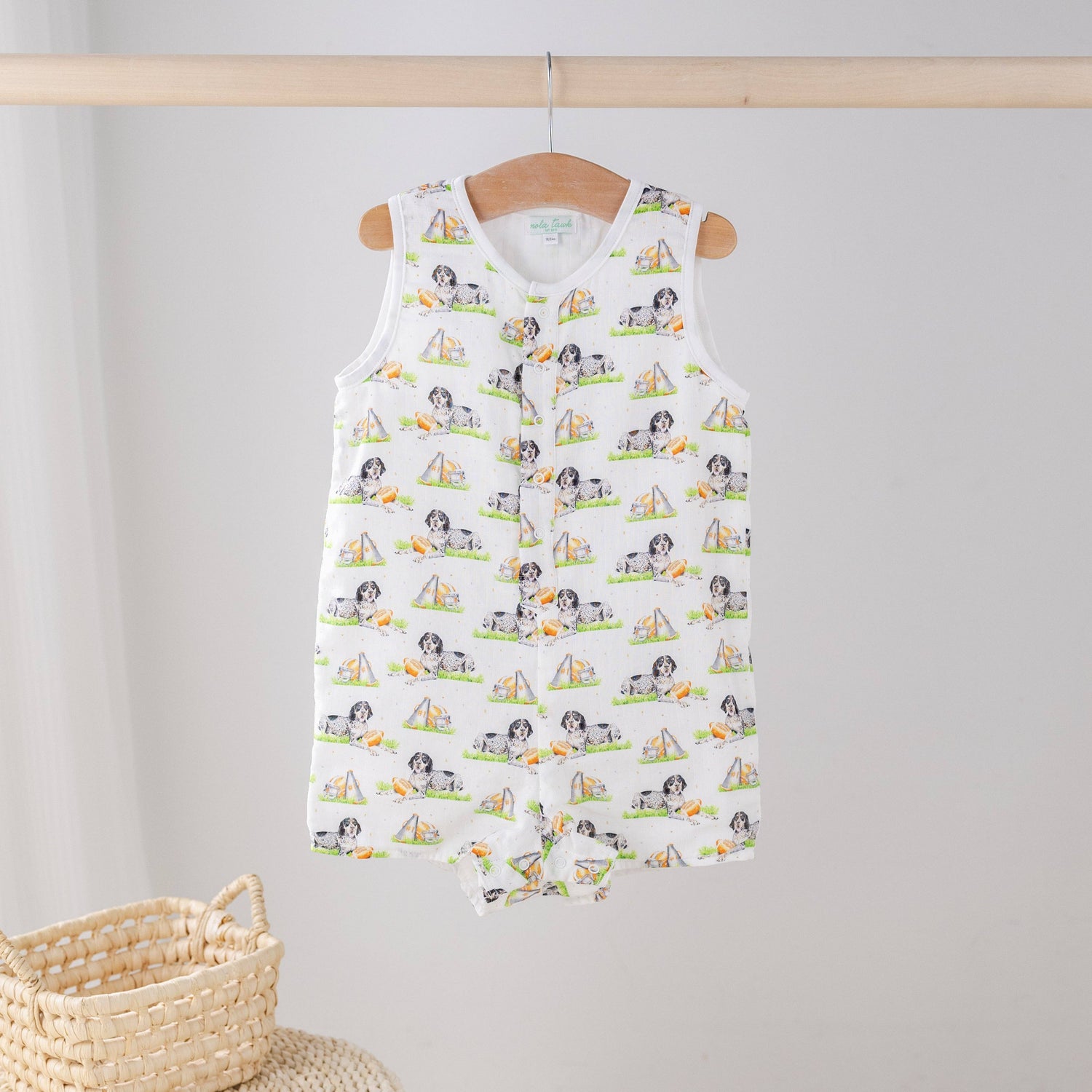 Mascot Mania in Tennessee Organic Muslin Shortall