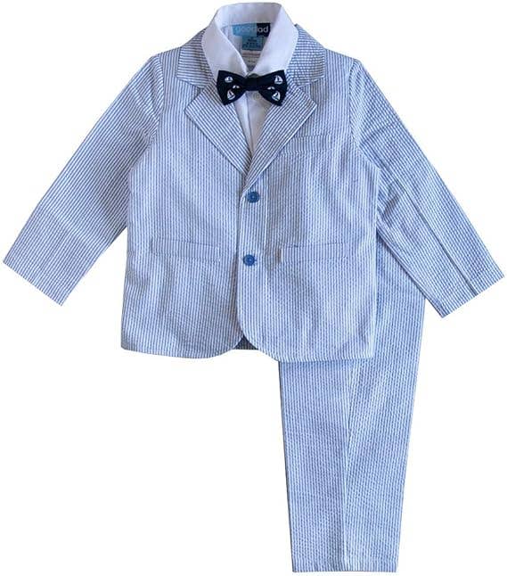 Boys 4/7 Seesucker Suit
