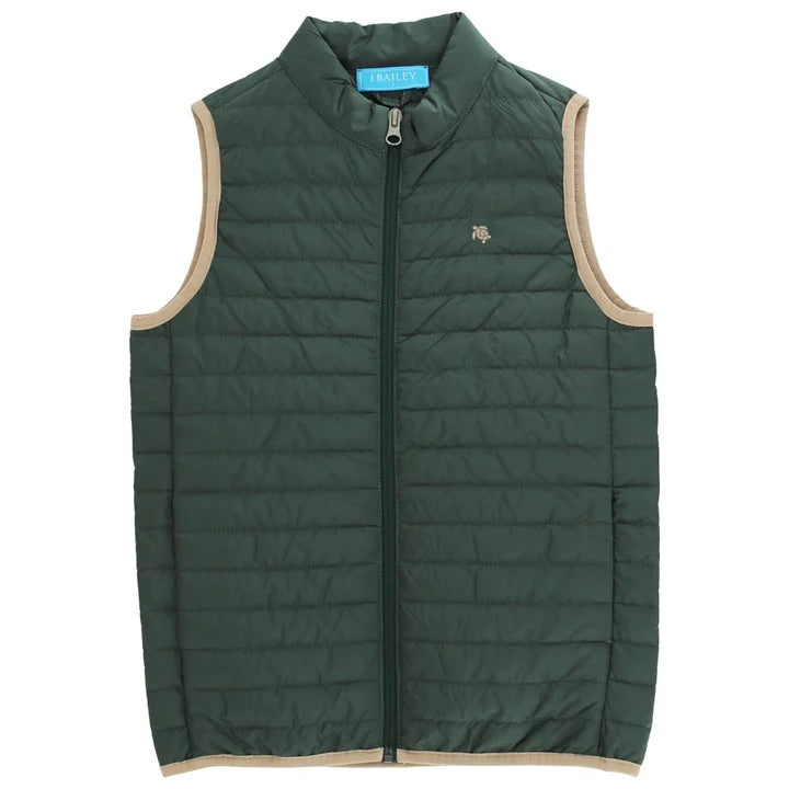 Quilted Vest- Forest